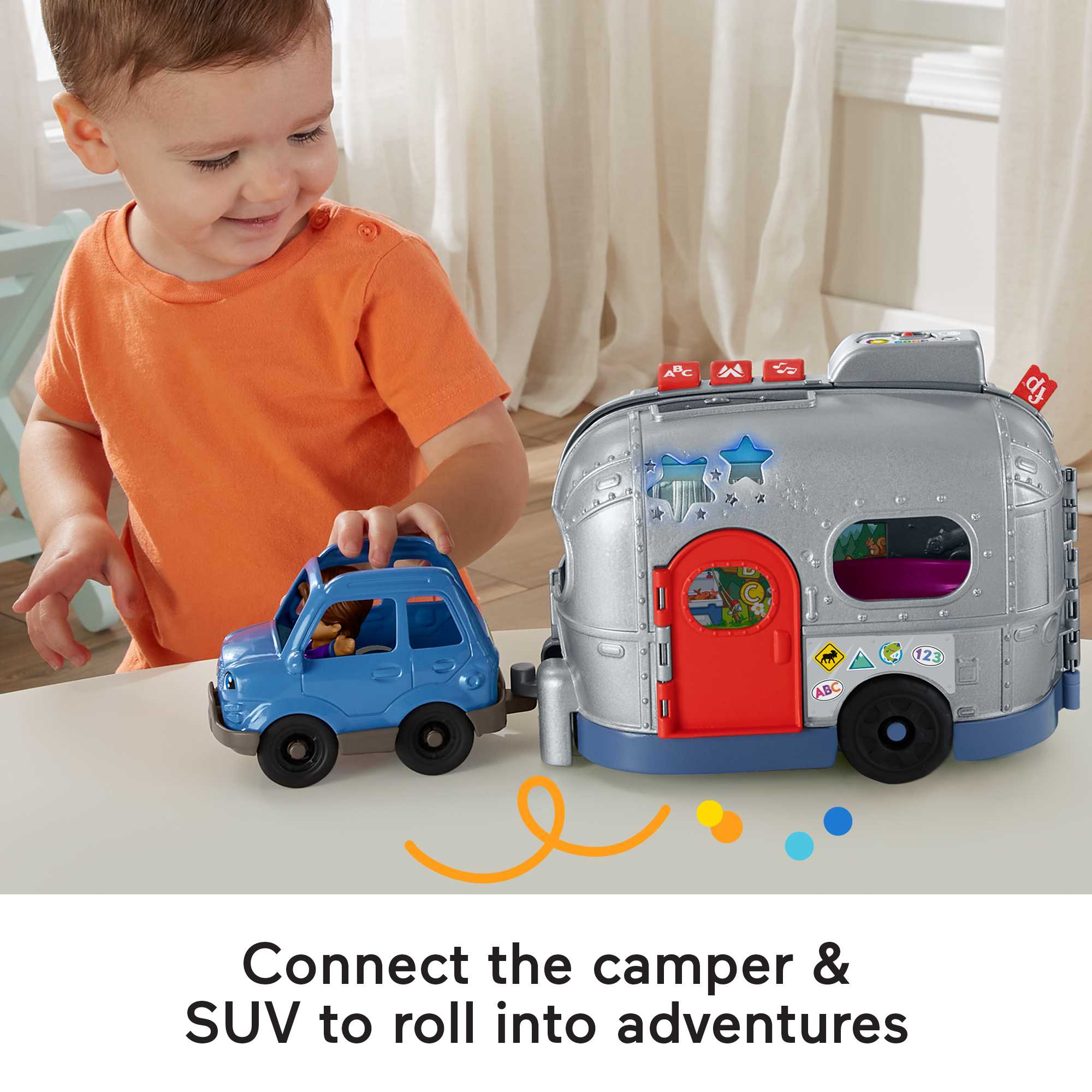 Little People Light-Up Learning Camper Playset - English & French Version
