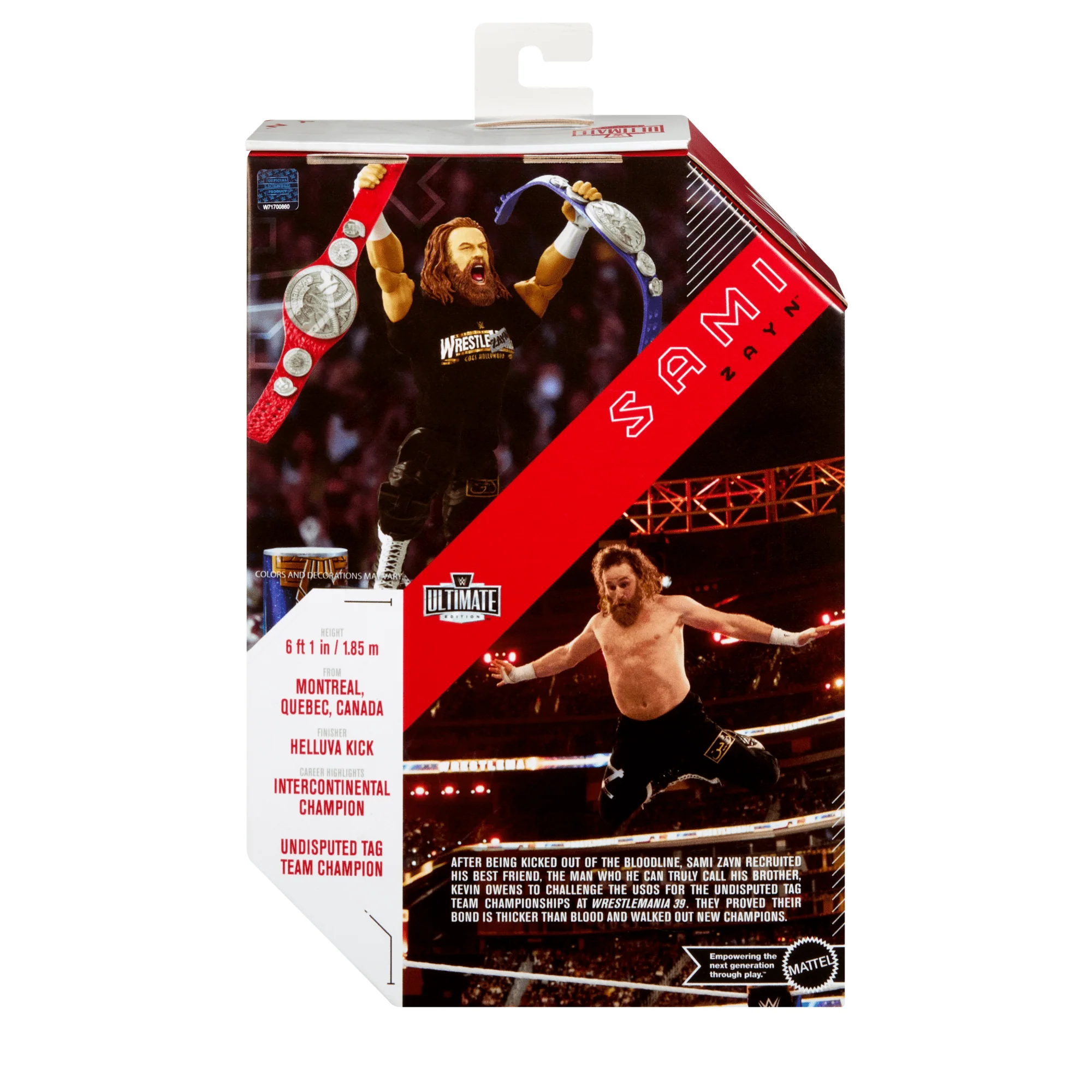 WWE Ultimate Edition Sami Zayn Action Figure & Accessories Set, 6-Inch Collectible