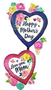 Anagram Mother's Day Watercolor Floral 52in Foil Balloon