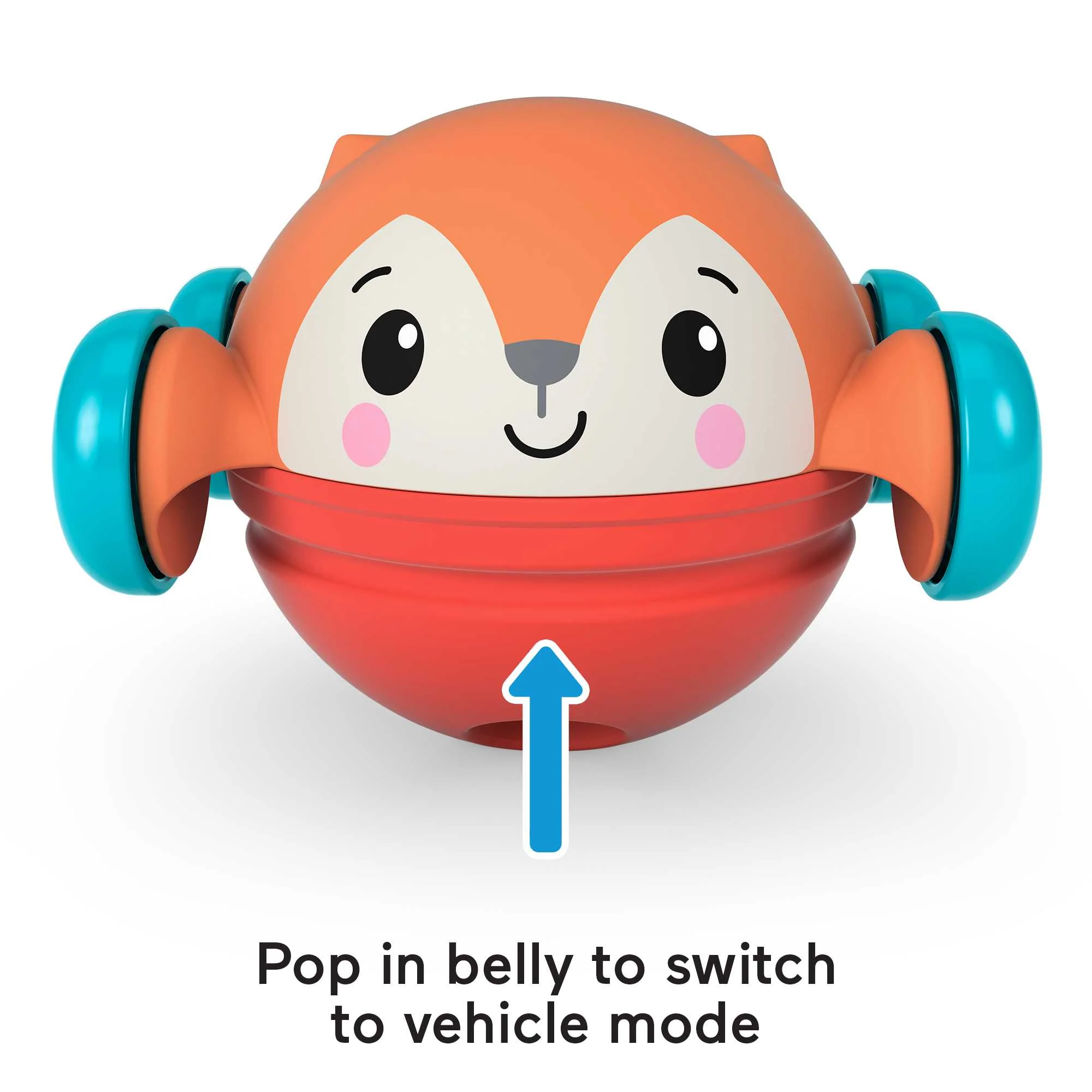 Fisher-Price Roll Pop & Zoom Friends Baby Crawling Toy Collection, Characters May Vary