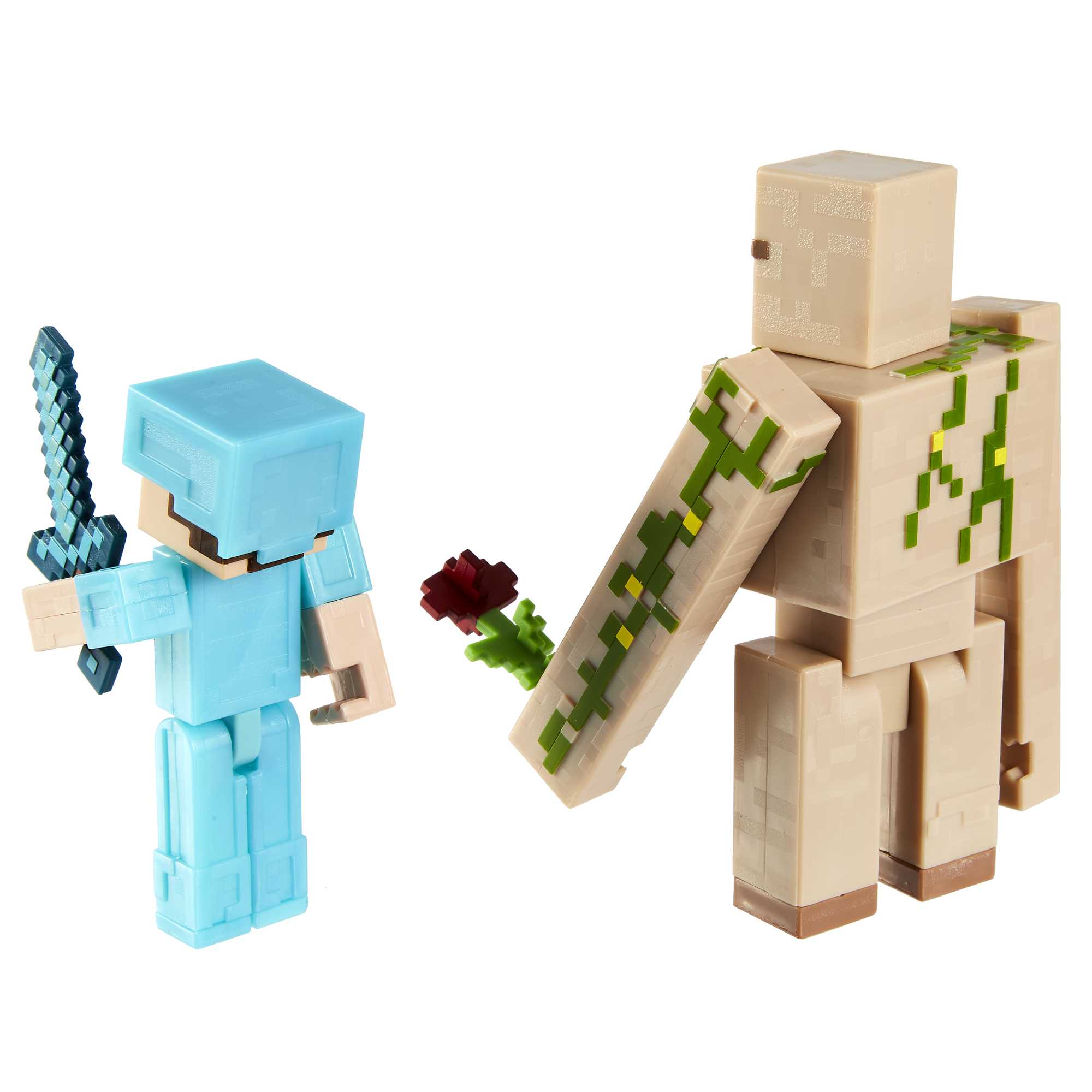 Minecraft Toys, 2-Pack Of Action Figures, Gifts For Kids
