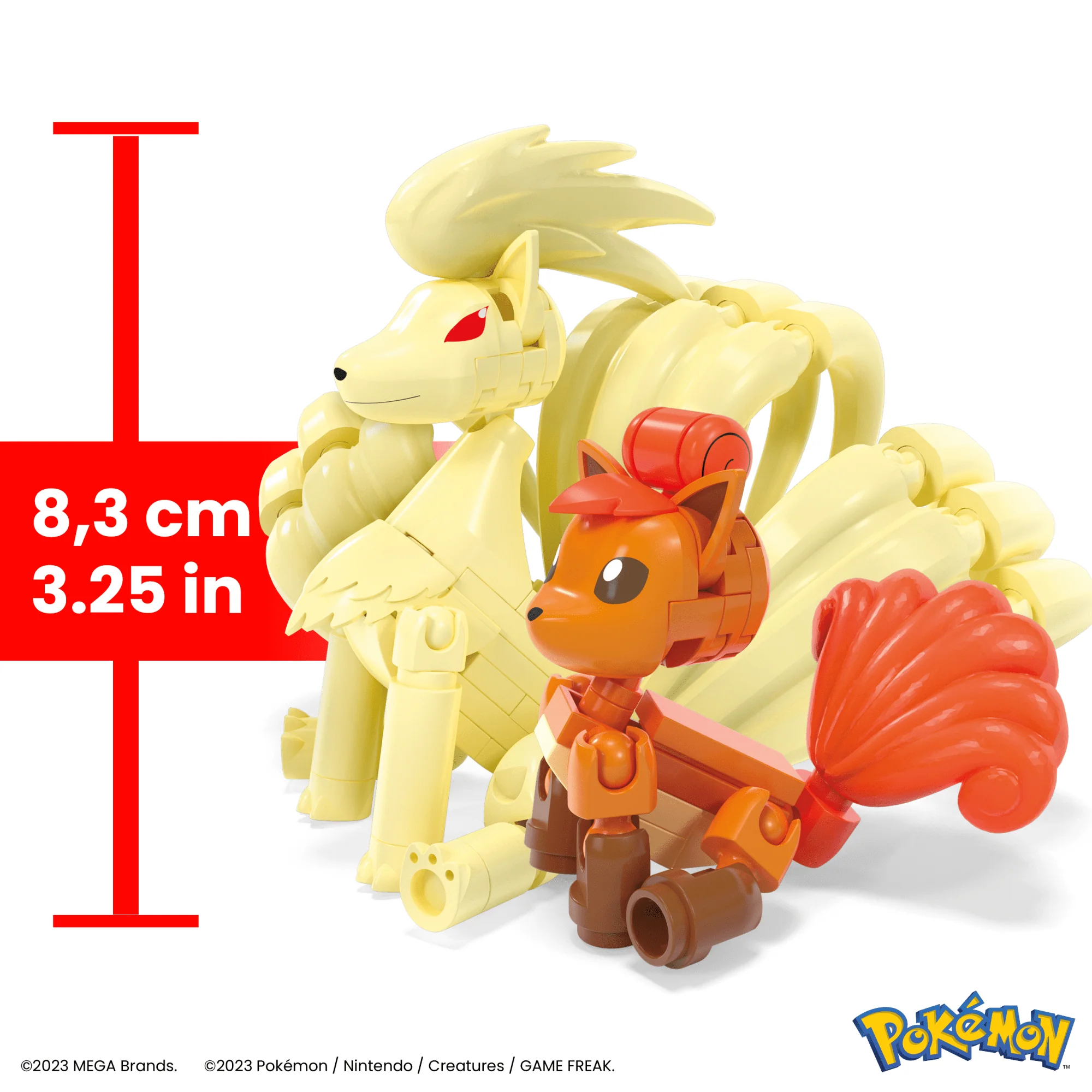 MEGA Pok��mon Vulpix Evolution Set (145 Pieces) With 2 Poseable Action Figures For Kids