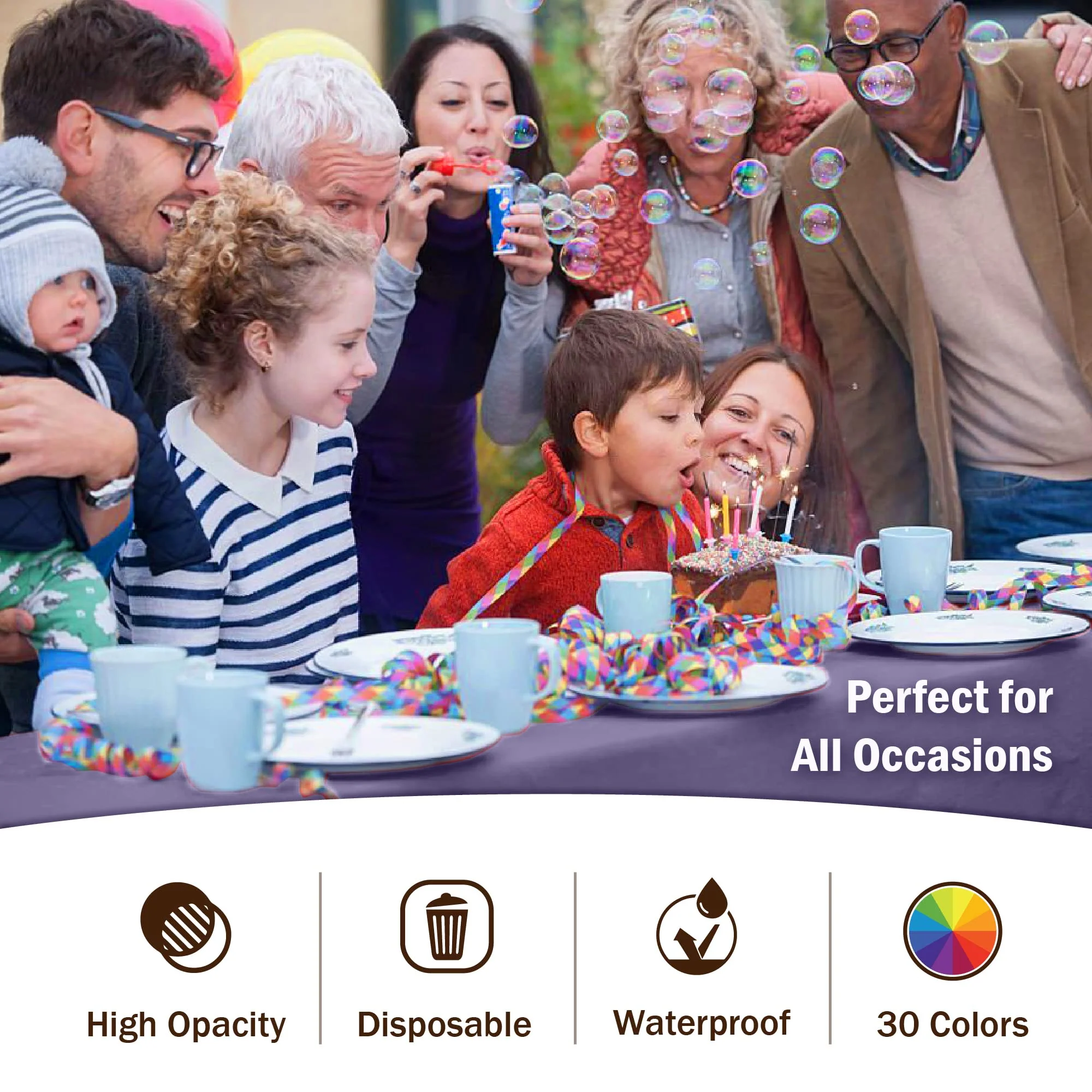 Premium Lavender Table Cover