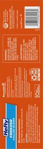 Hefty Slider Freezer Storage Bags, Gallon Size, 56 Count