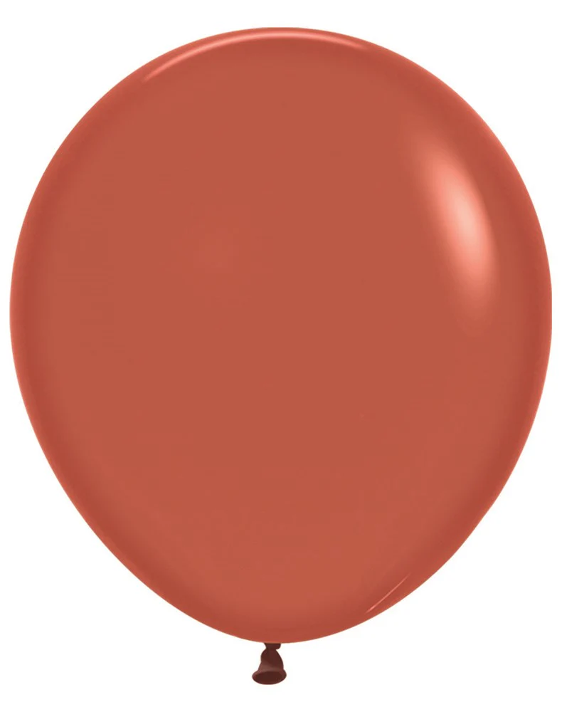 18 inch Sempertex Deluxe Terracotta Latex Balloons 25ct