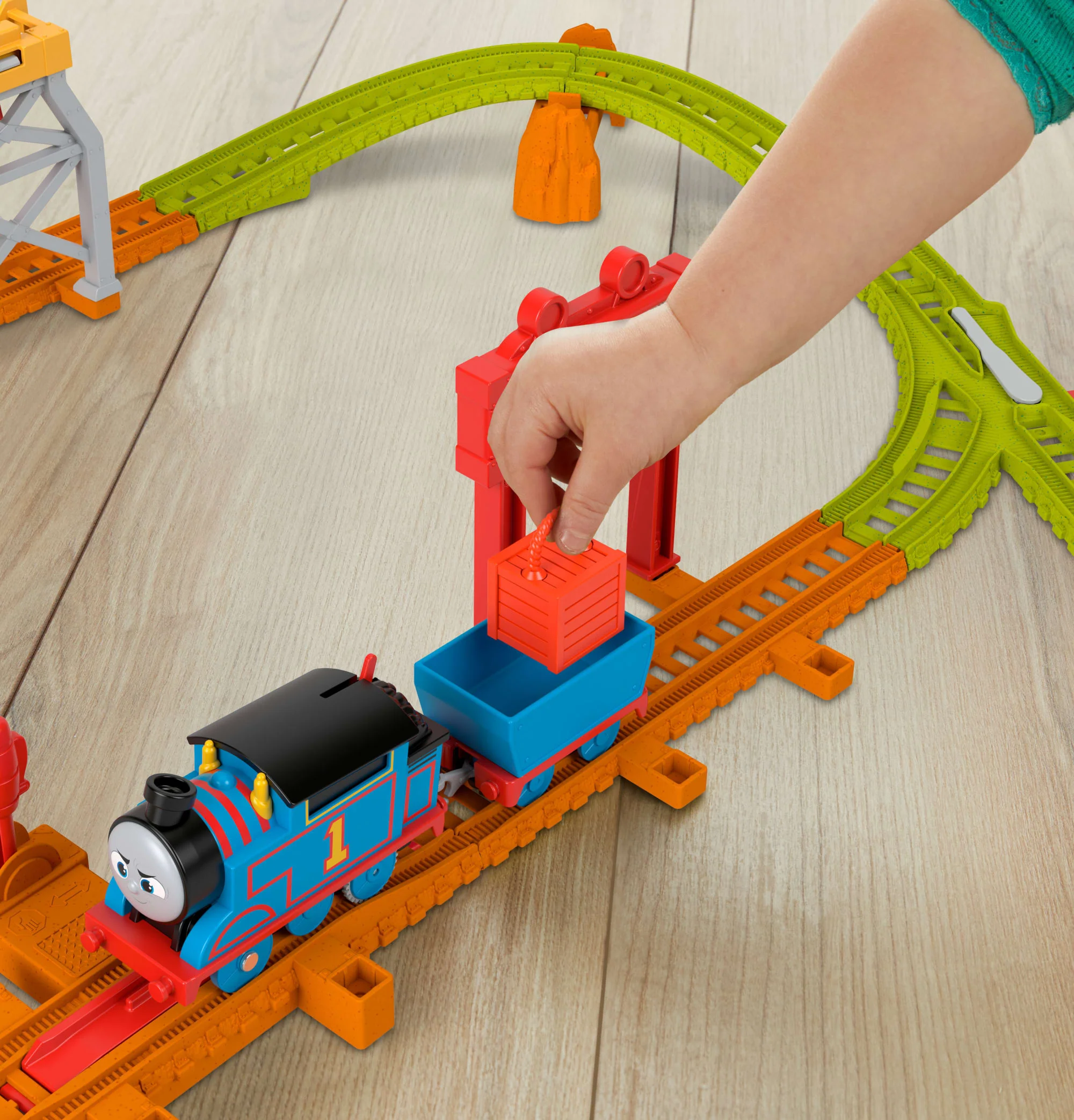 Thomas & Friends Thomas�� Wobble Track Motorized Toy Train & Track Set For Preschool Kids