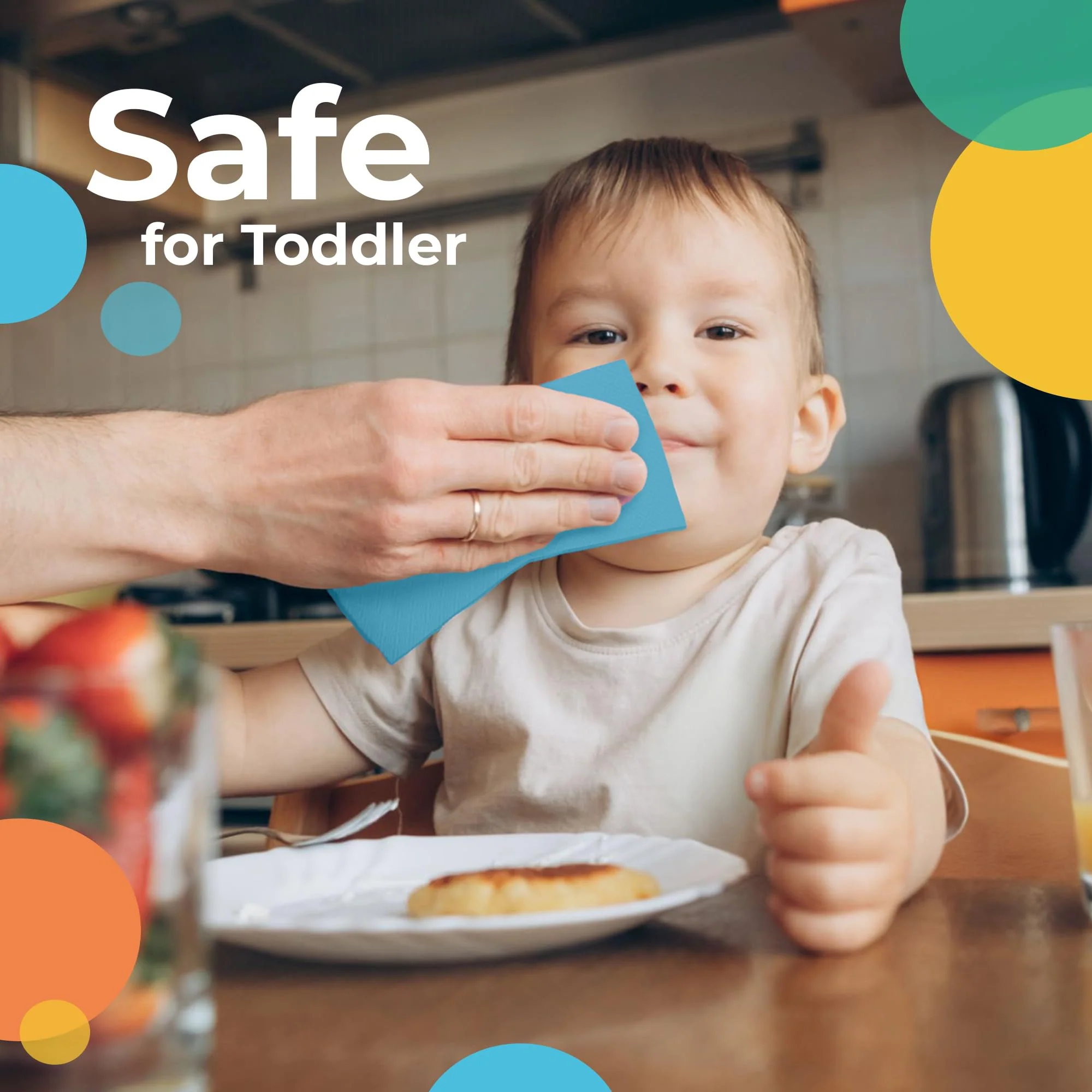 Turquoise Beverage Napkins | 50 Count