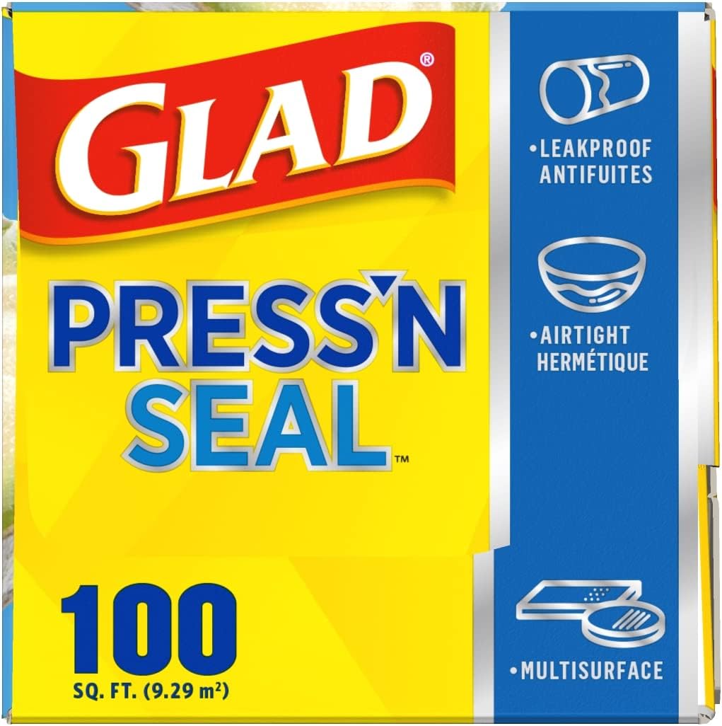 Glad® Press'n Seal® Plastic Food Wrap - 100 Square Foot Roll - 3 Pack (Package May Vary)