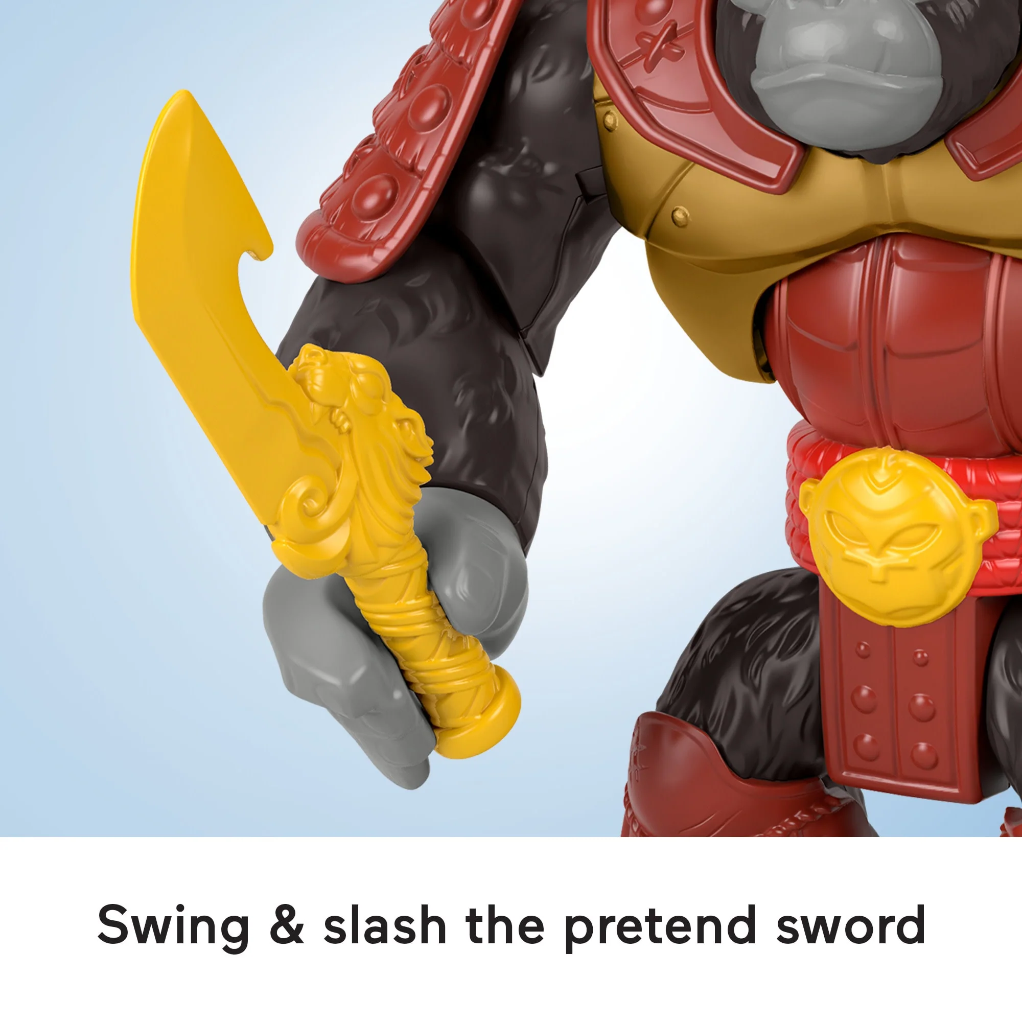 Imaginext Silverback Gorilla Smash Punching Action Figure For Preschool Kids, 3 Pieces