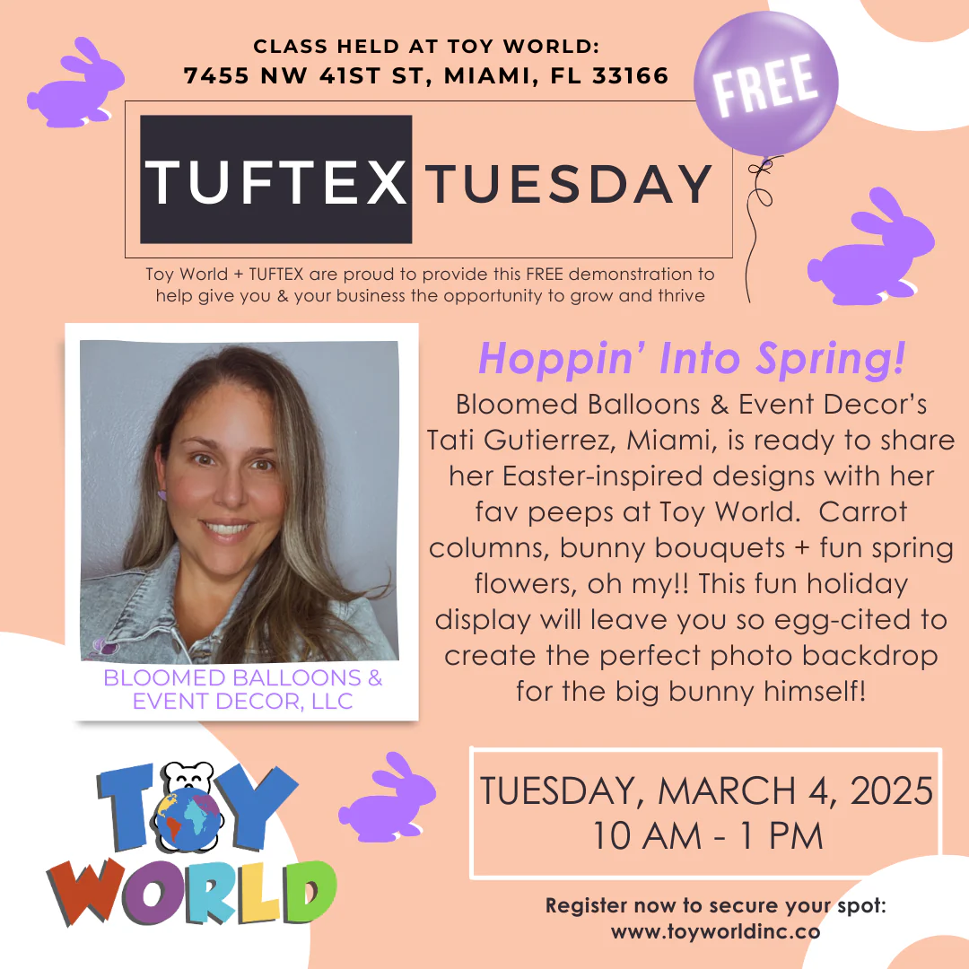TUFTEX Tuesdays with Bloomed Balloons