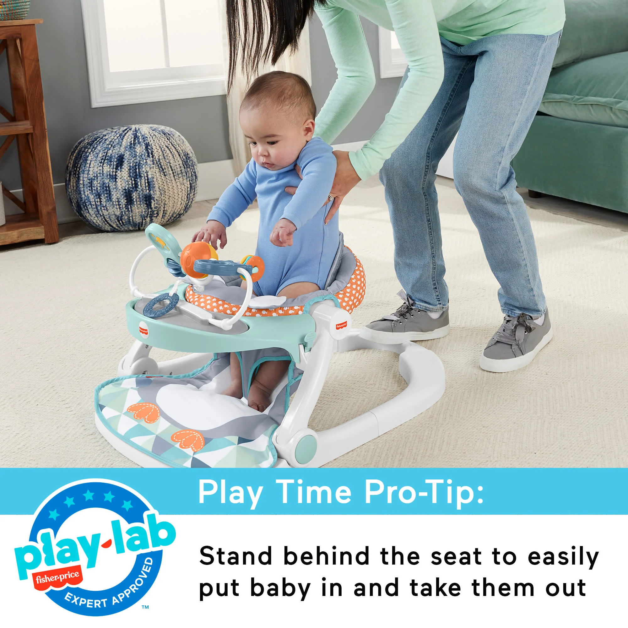 Fisher-Price Sit-Me-Up Floor Seat With Toy Tray