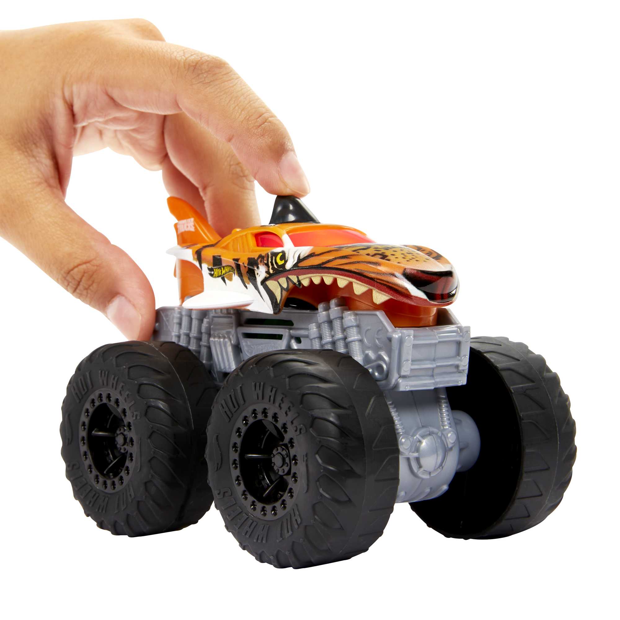 Hot Wheels Monster Trucks V��hicule Tiger Shark Sons et Lumi��res
