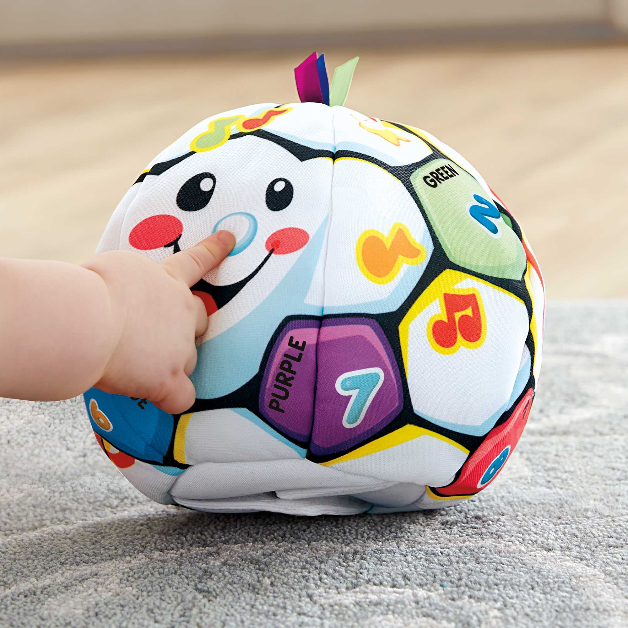 Fisher-Price Laugh & Learn Singin' Soccer Ball Plush Musical Learning Toy For Infant & Toddler