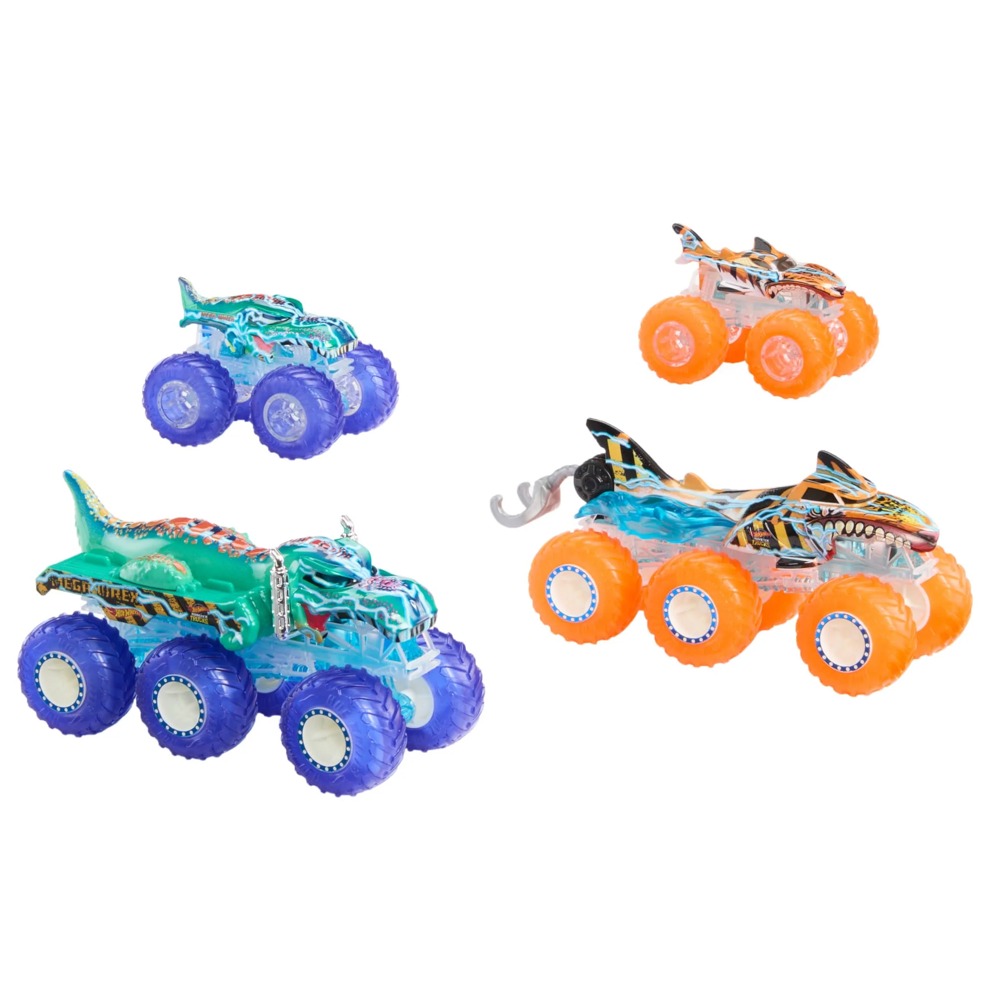 Hot Wheels-Gros Camion Monster Trucks Power Smashers-Coffret