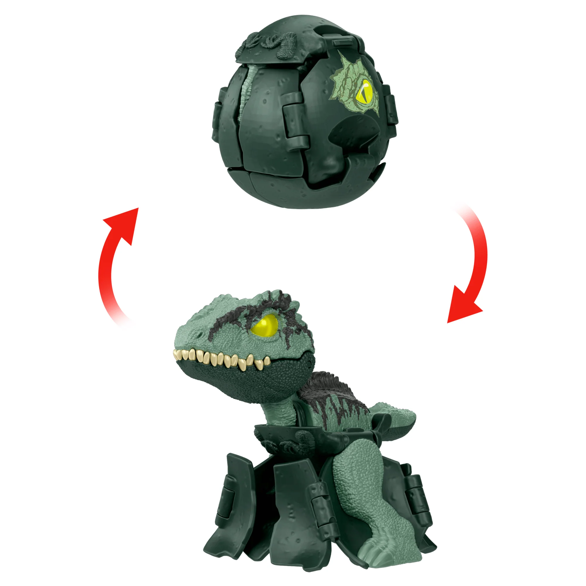 Jurassic World Egg To Giganotosaurus Transforming Toy, Hidden Hatchers With Color Adapter