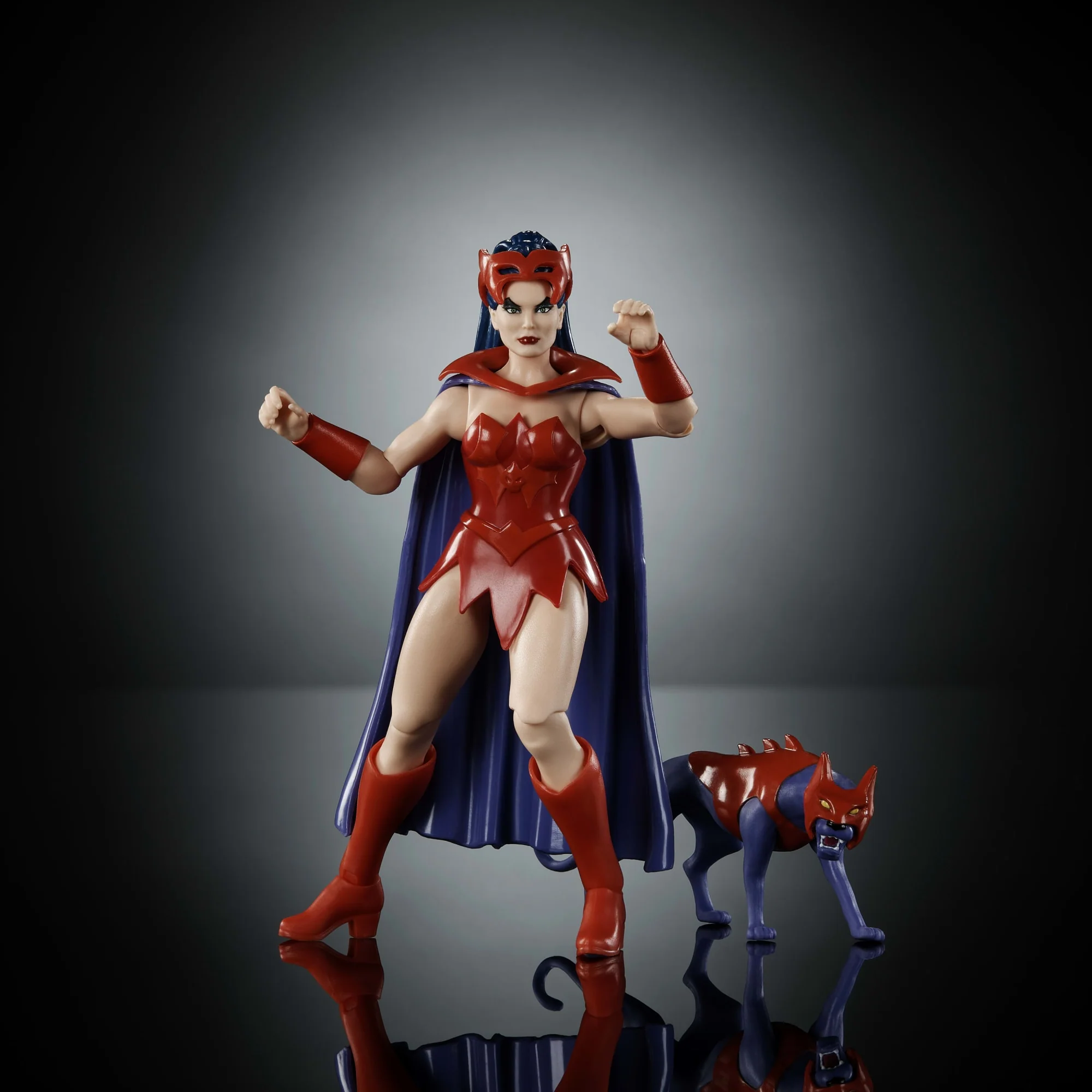Masters Of The Universe Origins Cartoon Collection Catra 5.5-Inch Action Figure Toy, 1980s Tv Pop