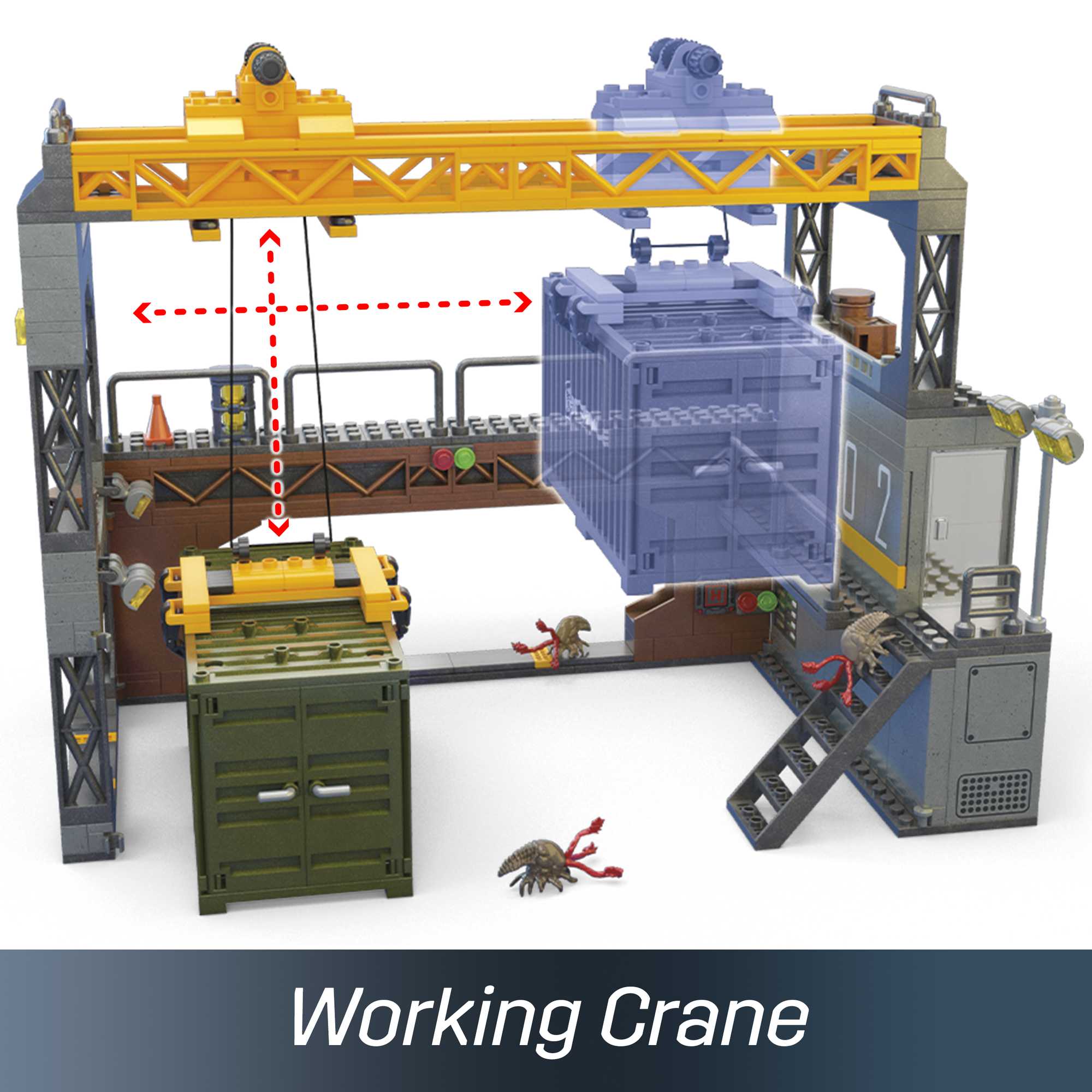 MEGA Halo Floodgate Firefight Building Toy Kit With 4 Micro Action Figures (634 Pieces)