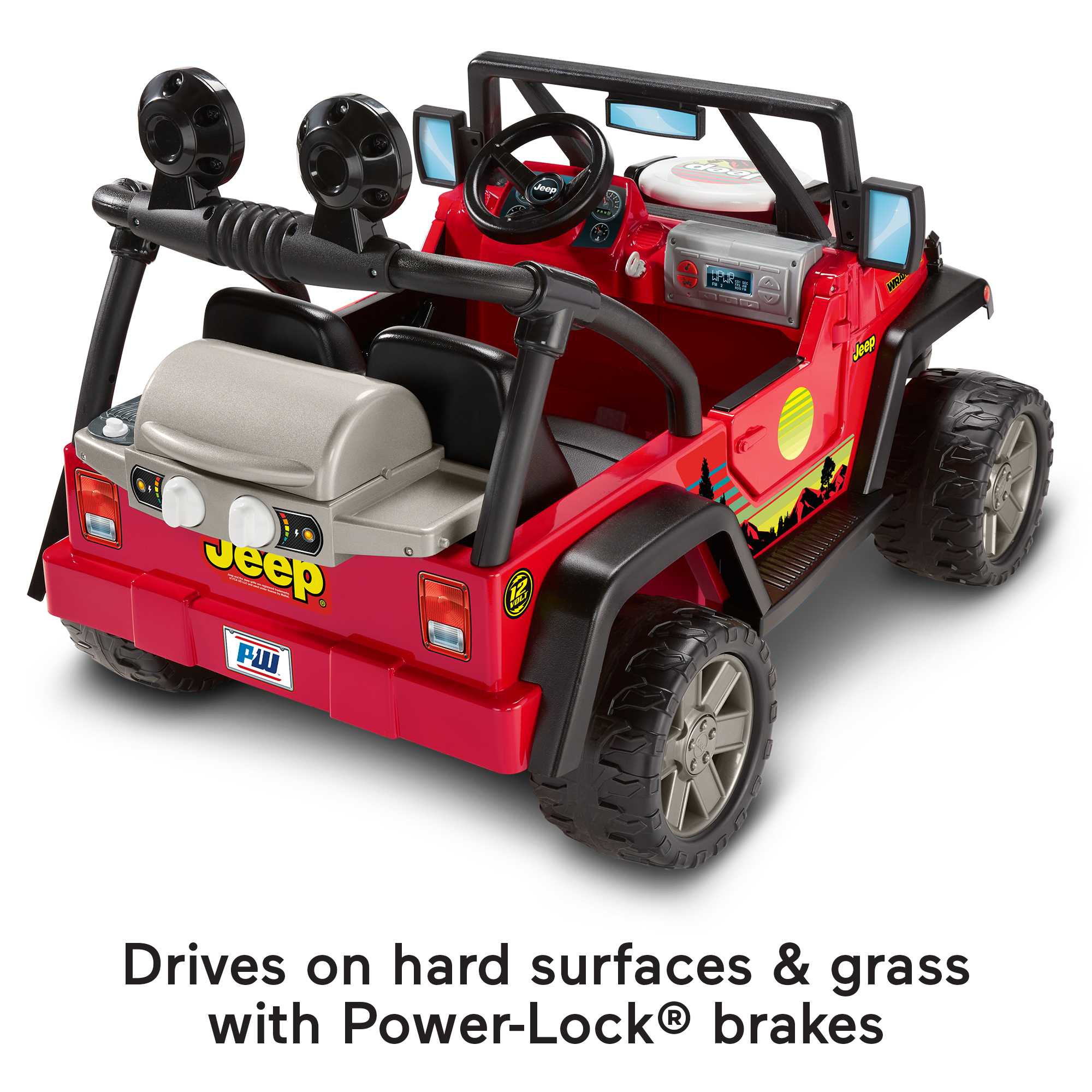 Power Wheels BBQ Fun Jeep Wrangler Battery-Powered Ride-On Toy