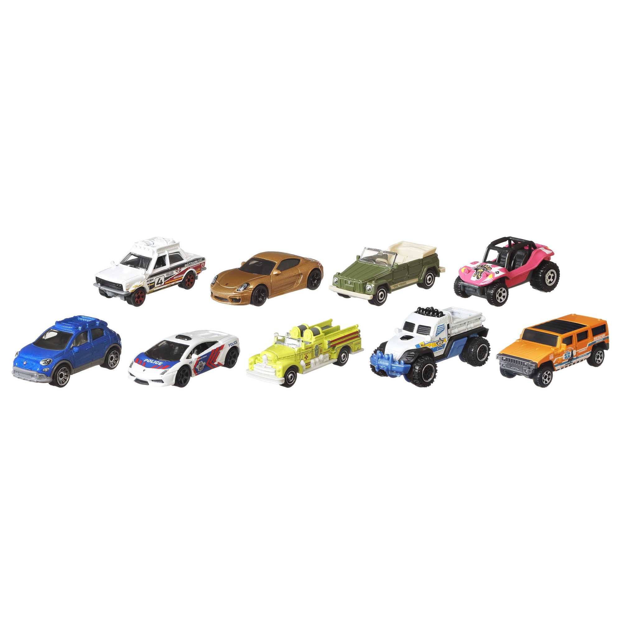 Matchbox 1:64 Scale Die-Cast Toy Cars Or Trucks, Set Of 9