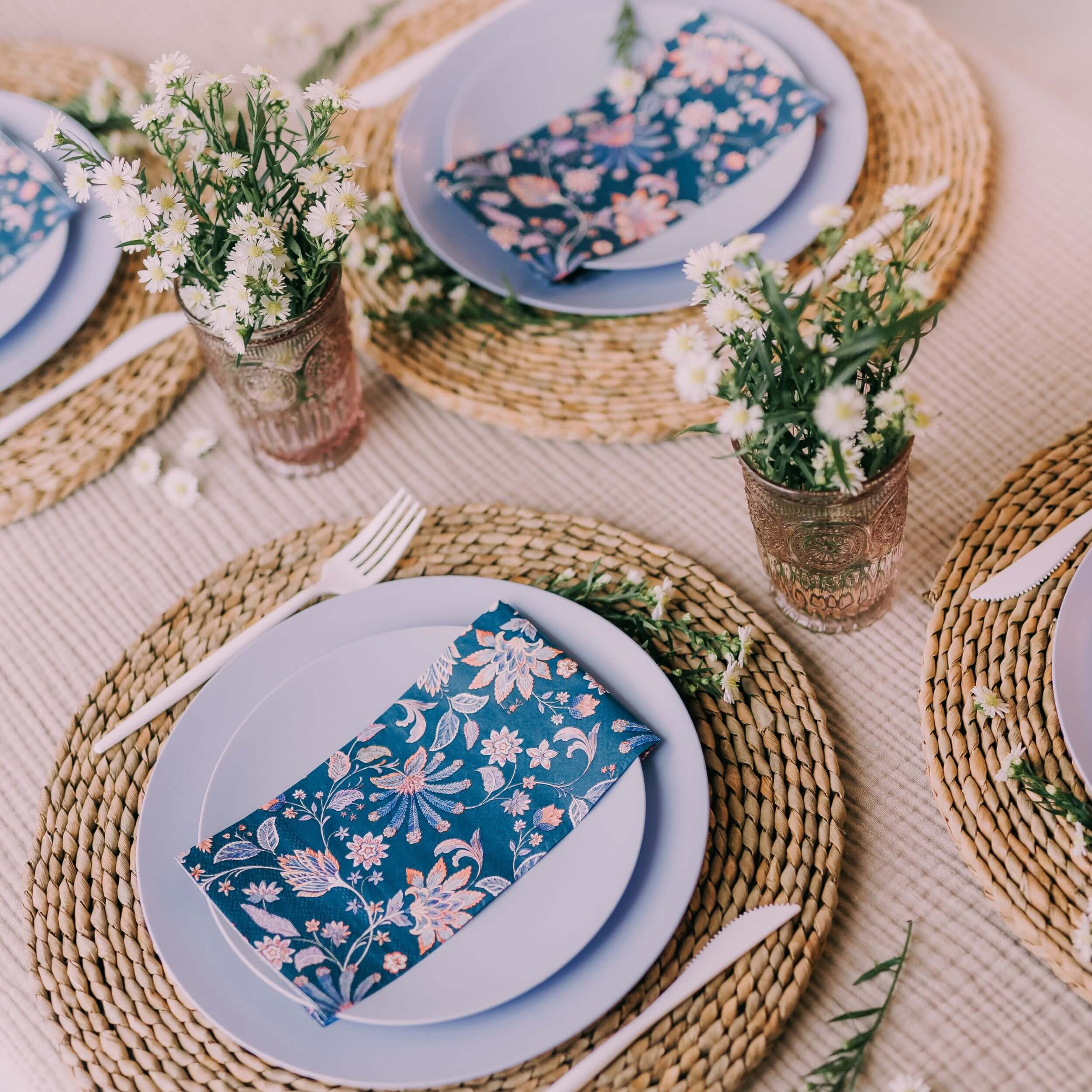 Paisly Print Dinner Napkin | 20 Count