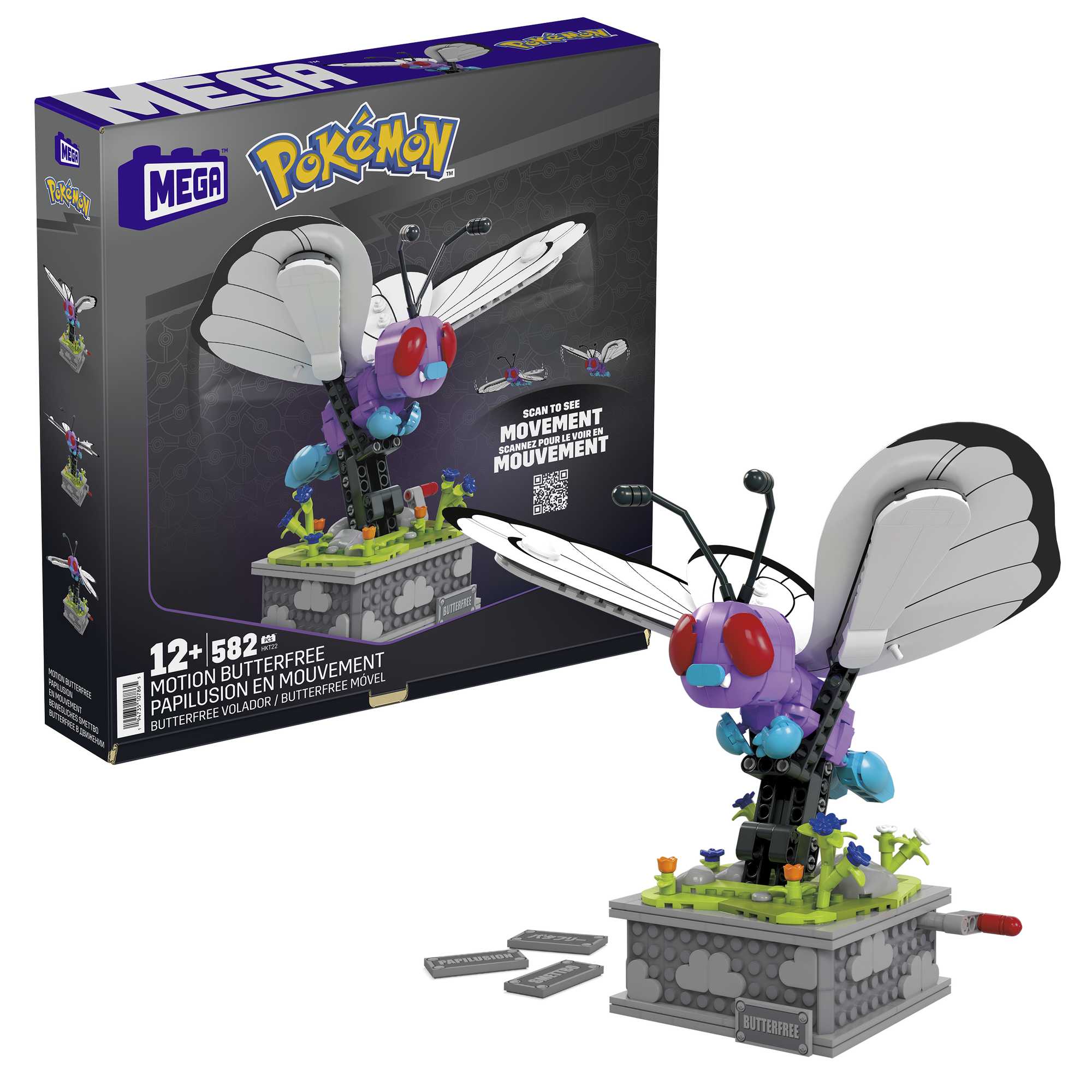 MEGA Pok��mon Motion Butterfree With Motion Brick Building Set For Collectors (605 Pcs)