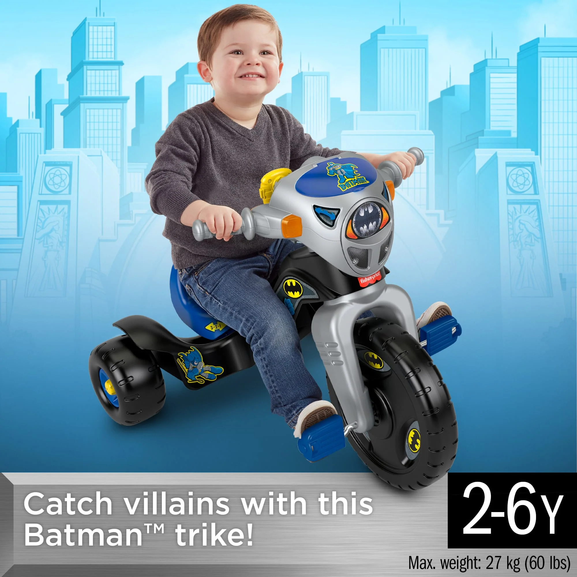 DC Super Friends Batman Lights & Sounds Trike