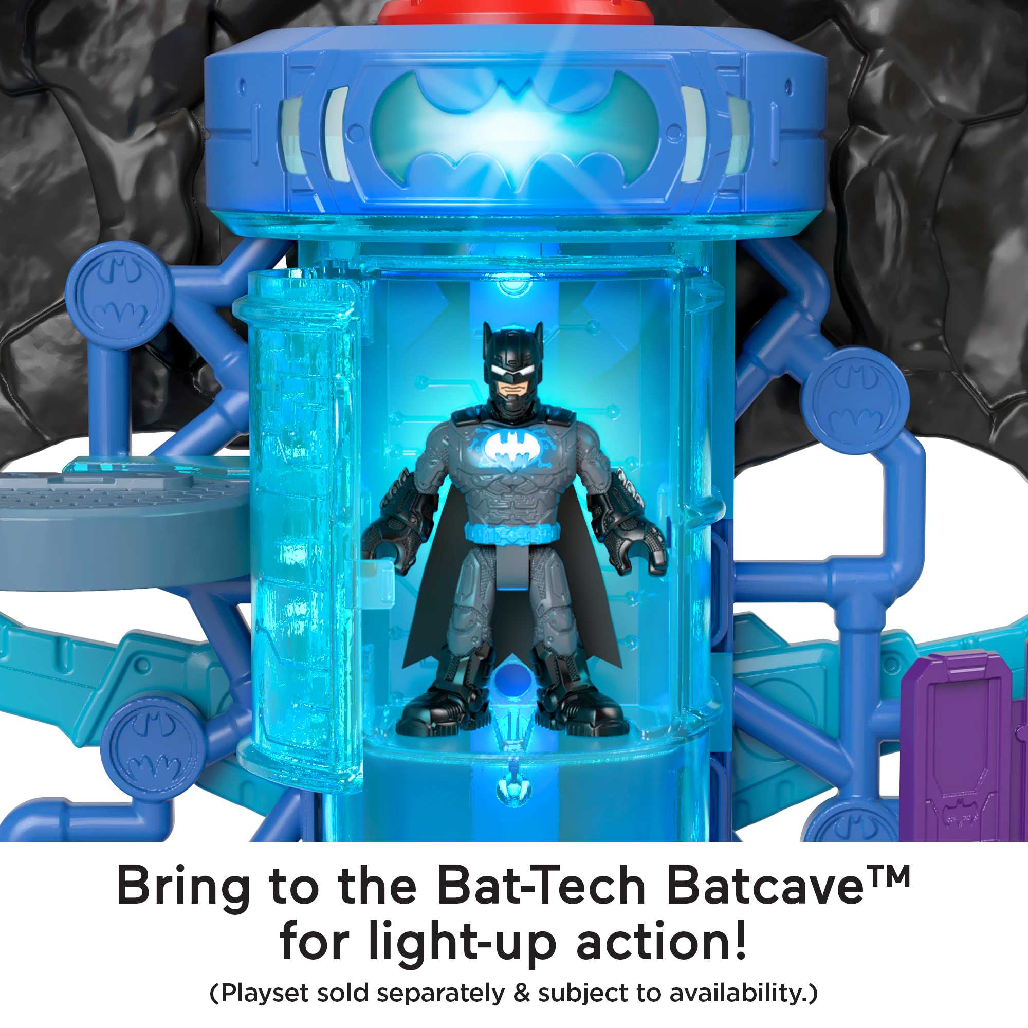 Imaginext DC Super Friends Batman Figure And Bat-Tech Batcycle Transforming Toy Motorcycle