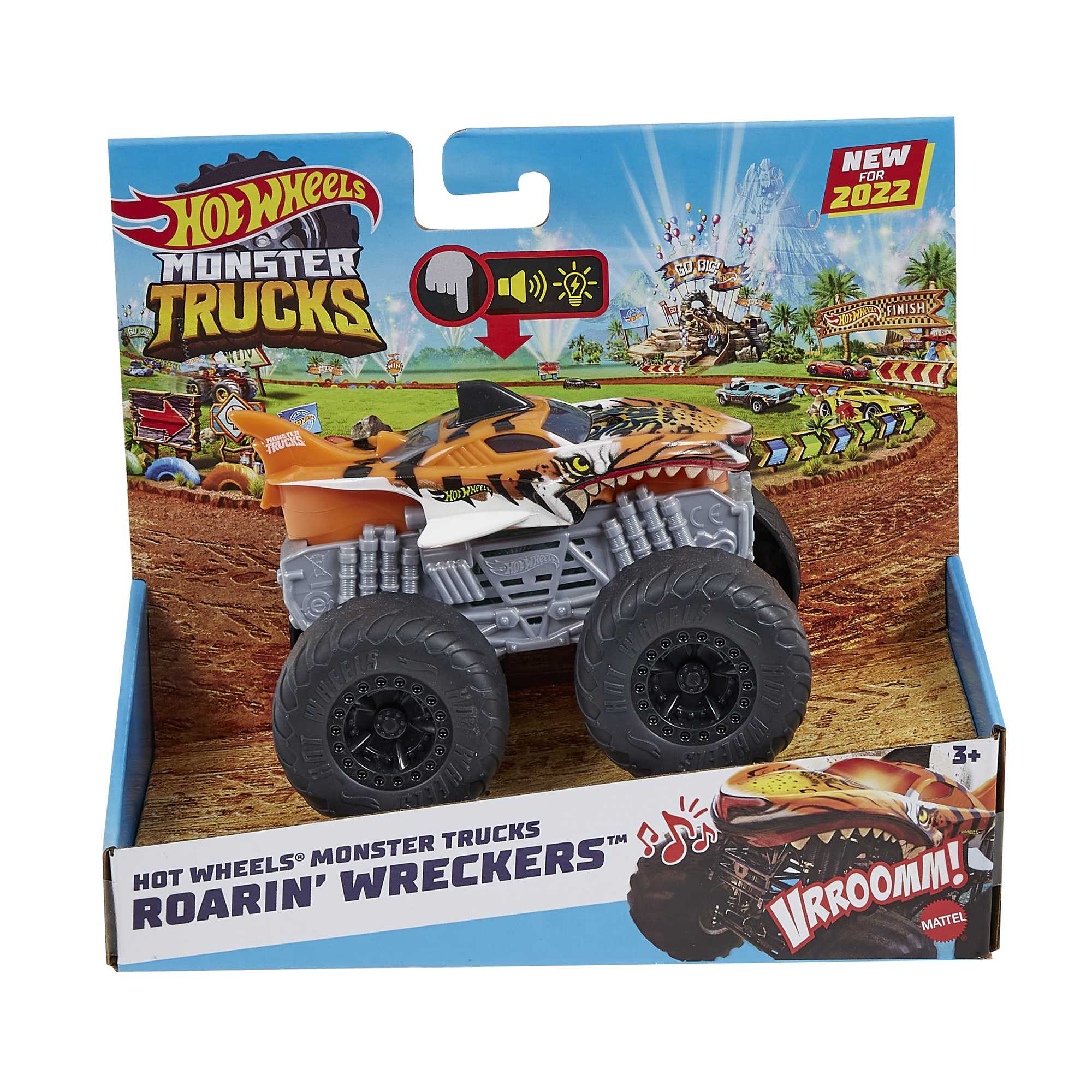 Hot Wheels Monster Trucks V��hicule Tiger Shark Sons et Lumi��res