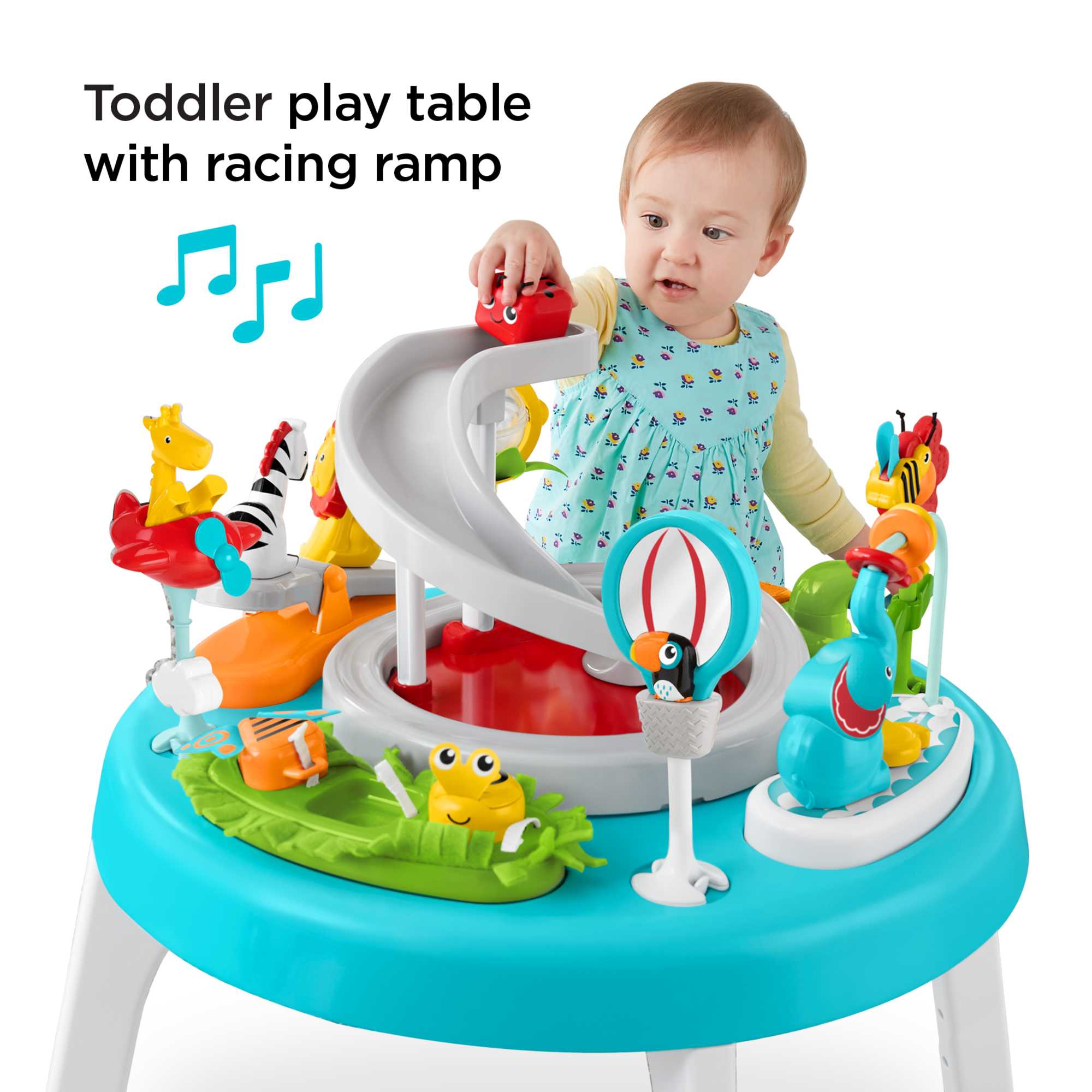 Fisher-Price 3-In-1 Sit-To-Stand Activity Center Baby To Toddler Toy, Jazzy Jungle