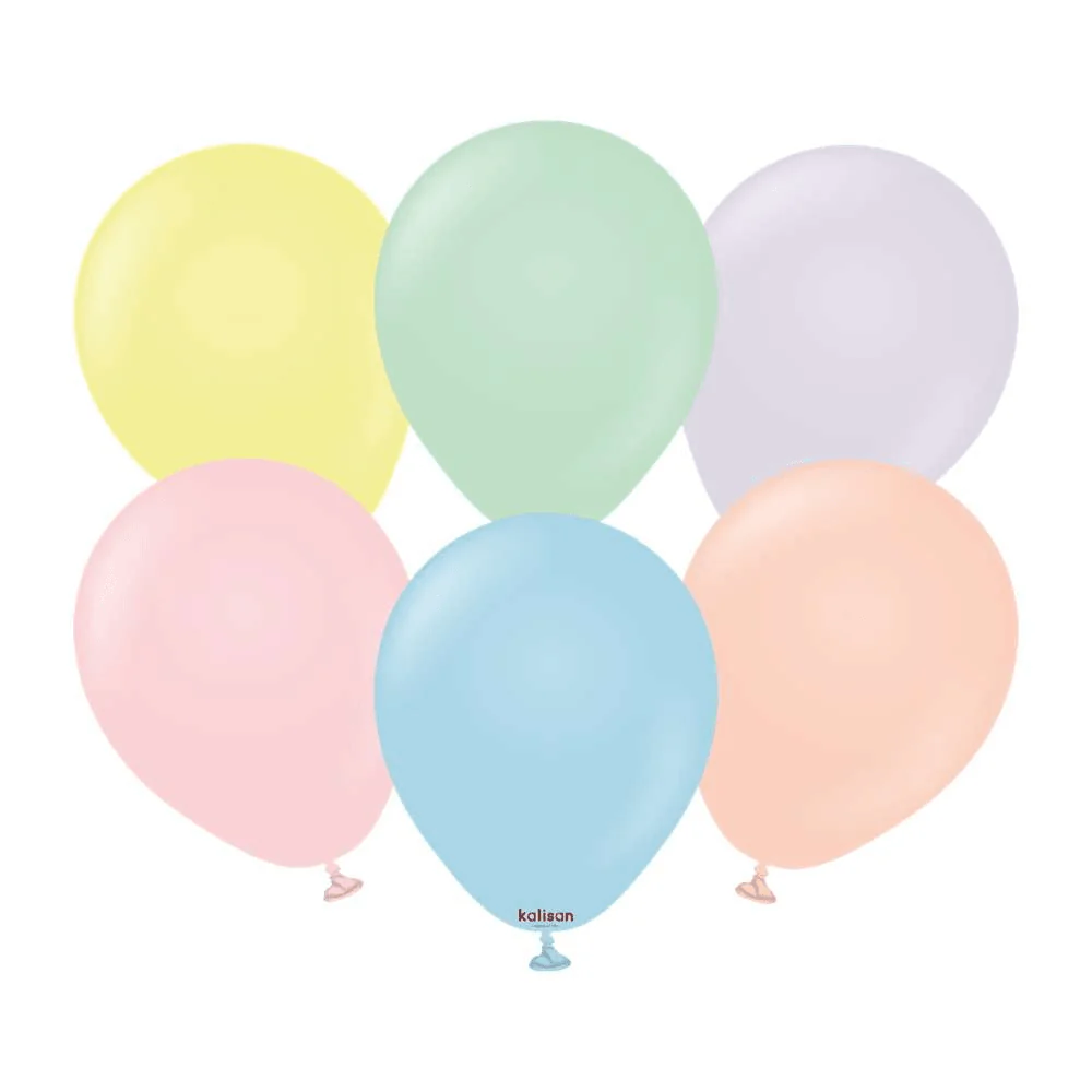 5 inch Kalisan Macaron Mix Latex Balloons 100ct