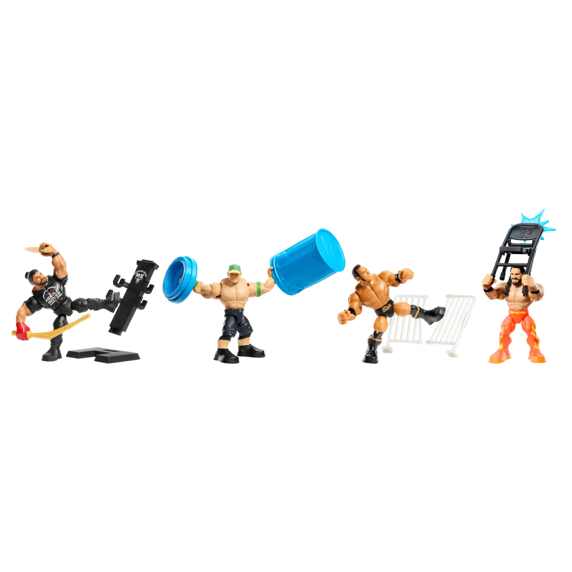 WWE Action Figure Knuckle Crunchers John Cena With Battle Accessory