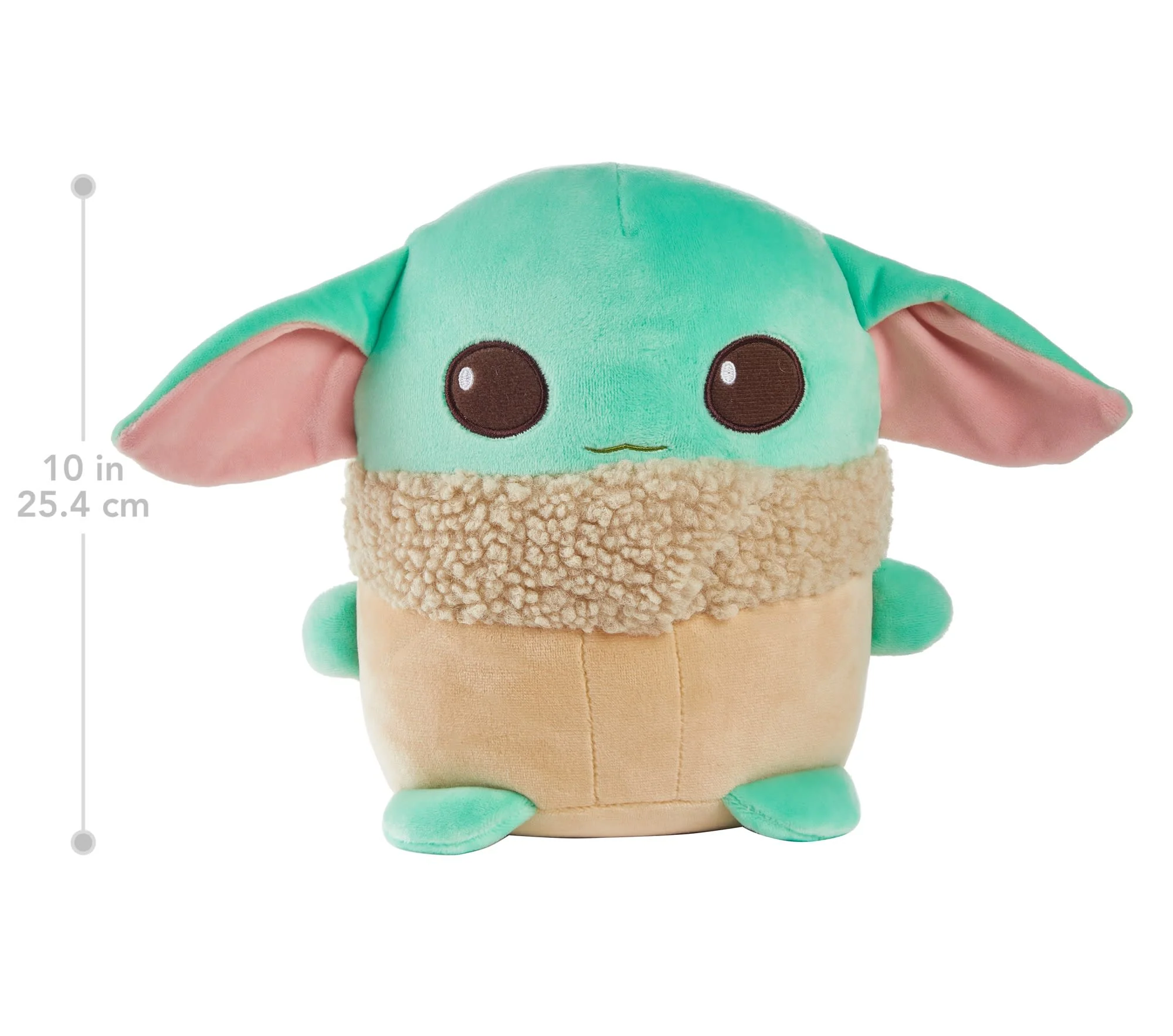 Star Wars Cuutopia Plush Grogu, 10-In  Soft Rounded Pillow Doll, Collectible Superhero Stuffed Animal