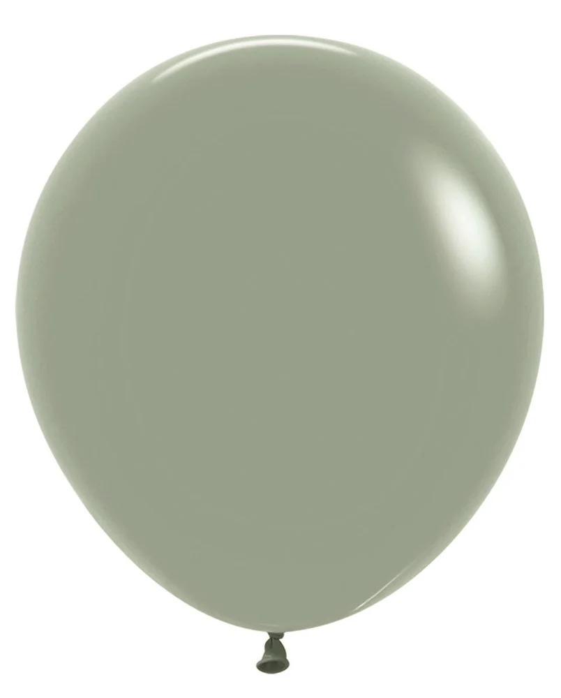 18 inch Sempertex Pastel Dusk Laurel Green Latex Balloons 25ct