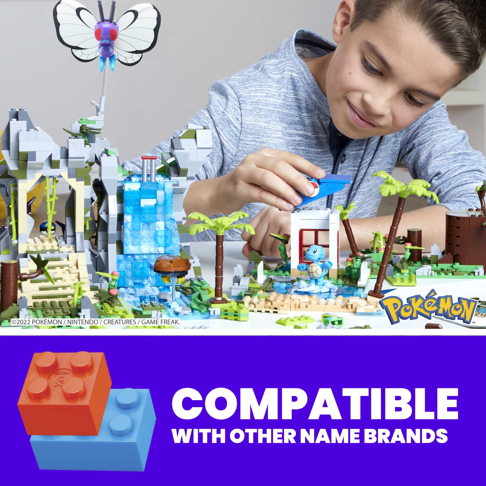 MEGA Pok��mon Building Toy Kit Jungle Voyage (1362 Pieces) With 4 Action Figures For Kids