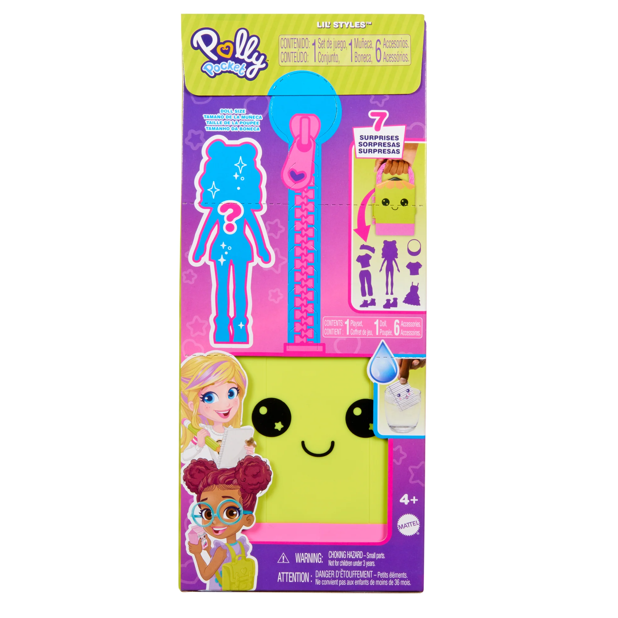 Polly Pocket Dolls & Playset, Lil�� Styles Travel Toy Collection With 3-inch Doll And Accessories