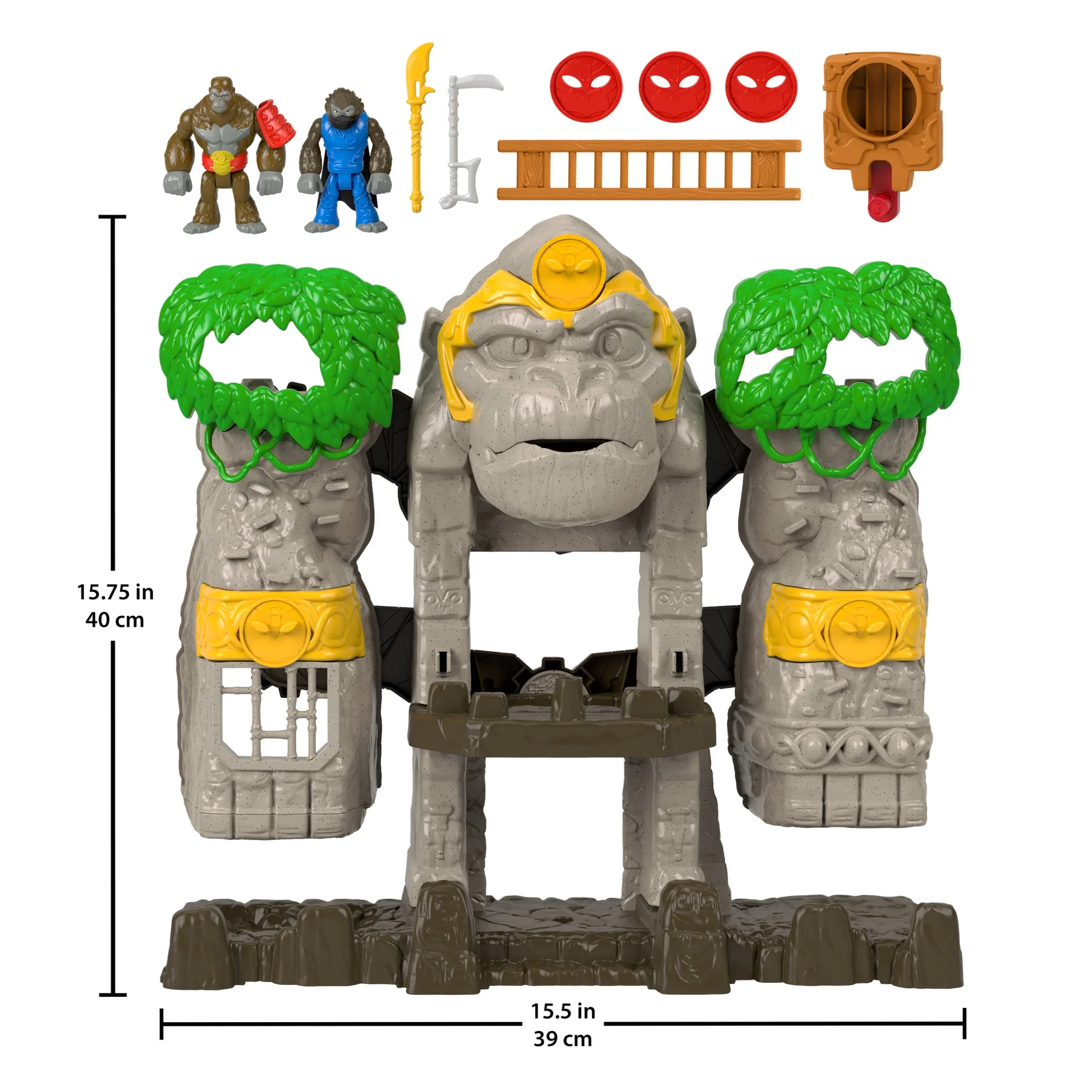 Imaginext Gorilla Fortress Playset With Toy Figures And Accessories, Preschool Toys