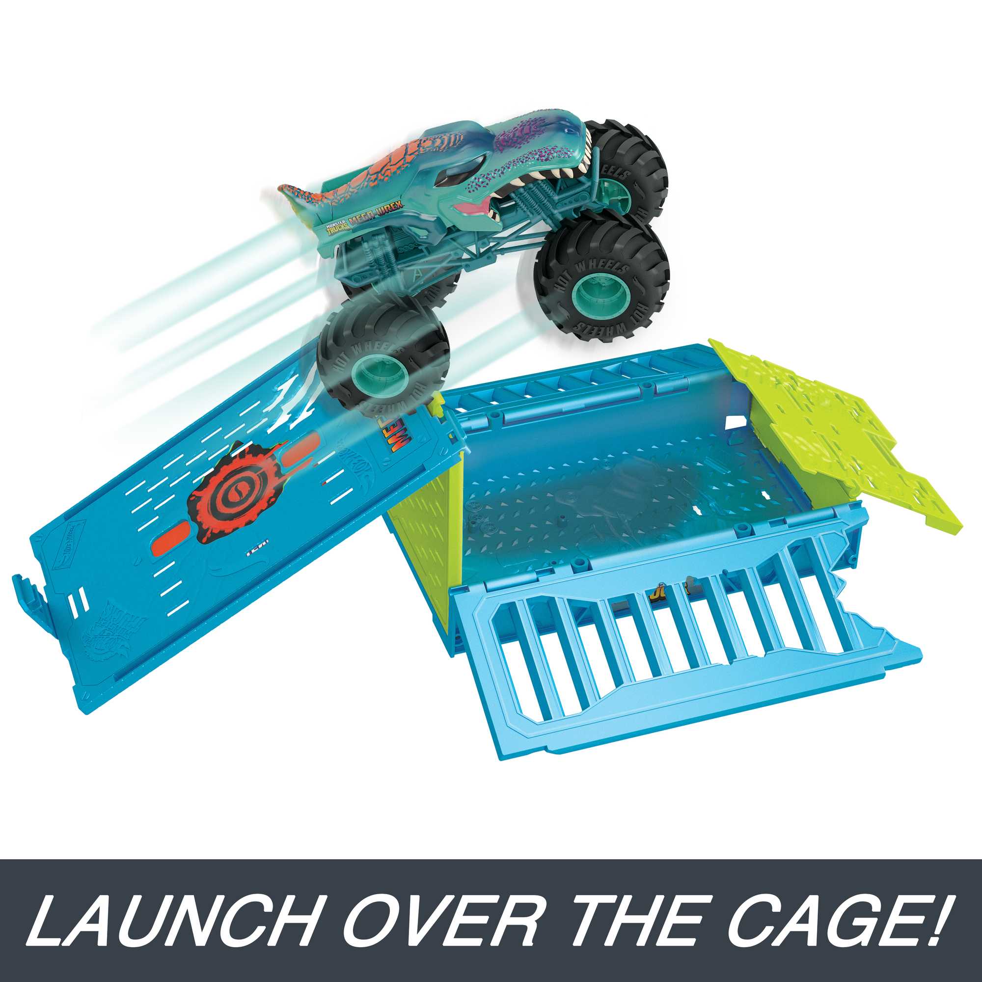 Hot Wheels Monster Trucks 1:24 MEGA-Wrex Oversized Crash Cage