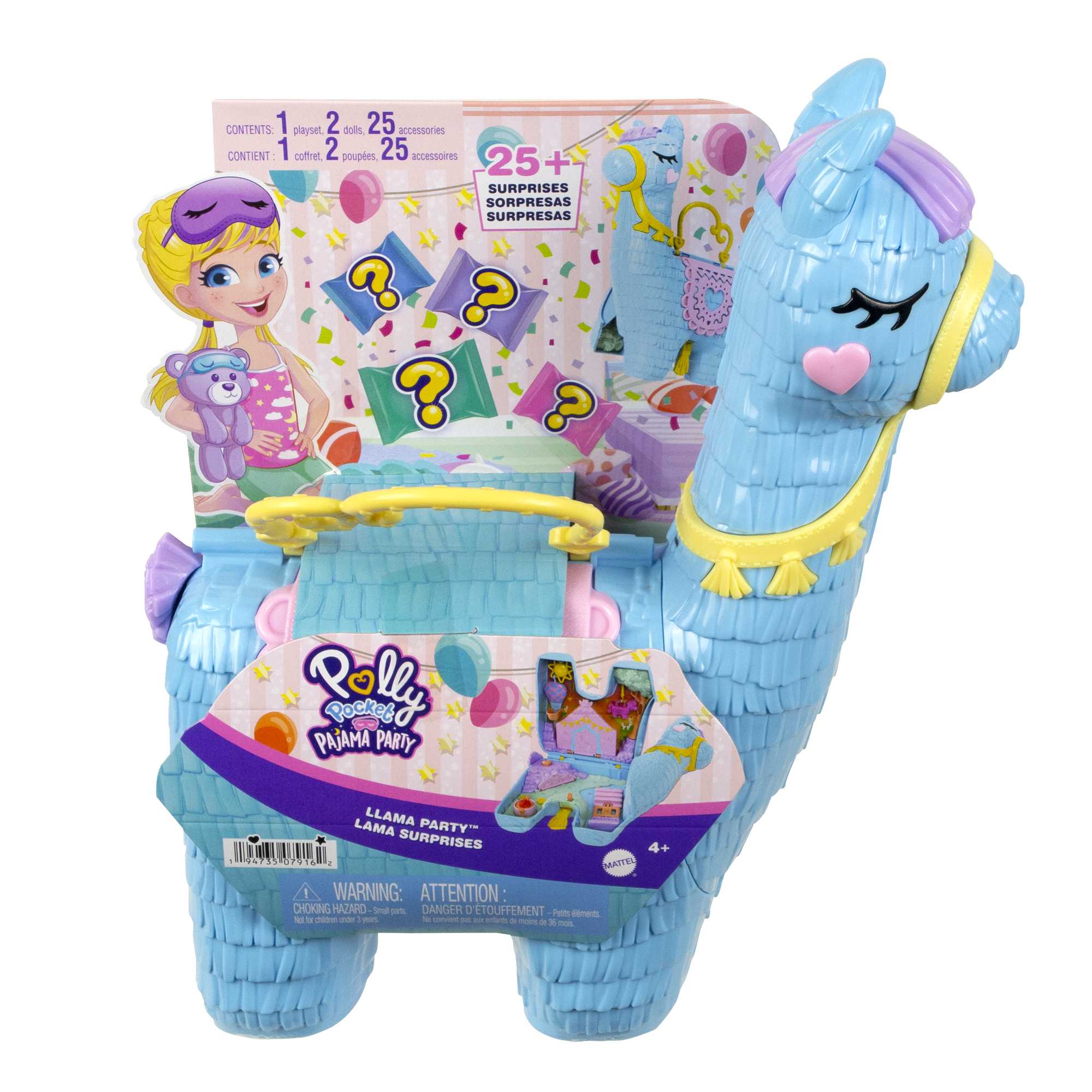 Polly Pocket Pajama Party Llama Party Playset