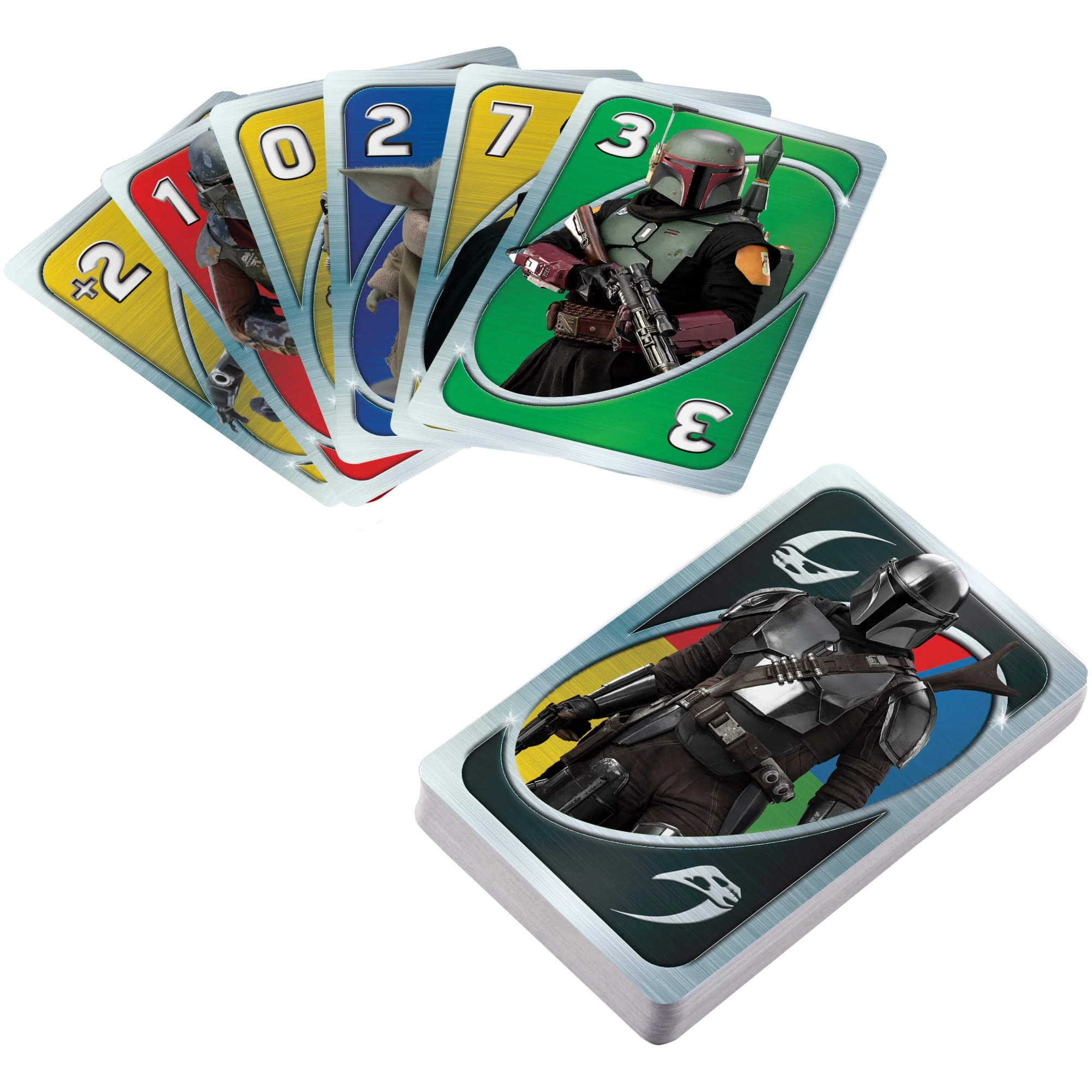 UNO Star Wars The Mandalorian Card Game For Kids & Family, 2-10 Players, Ages 7 Years & Older