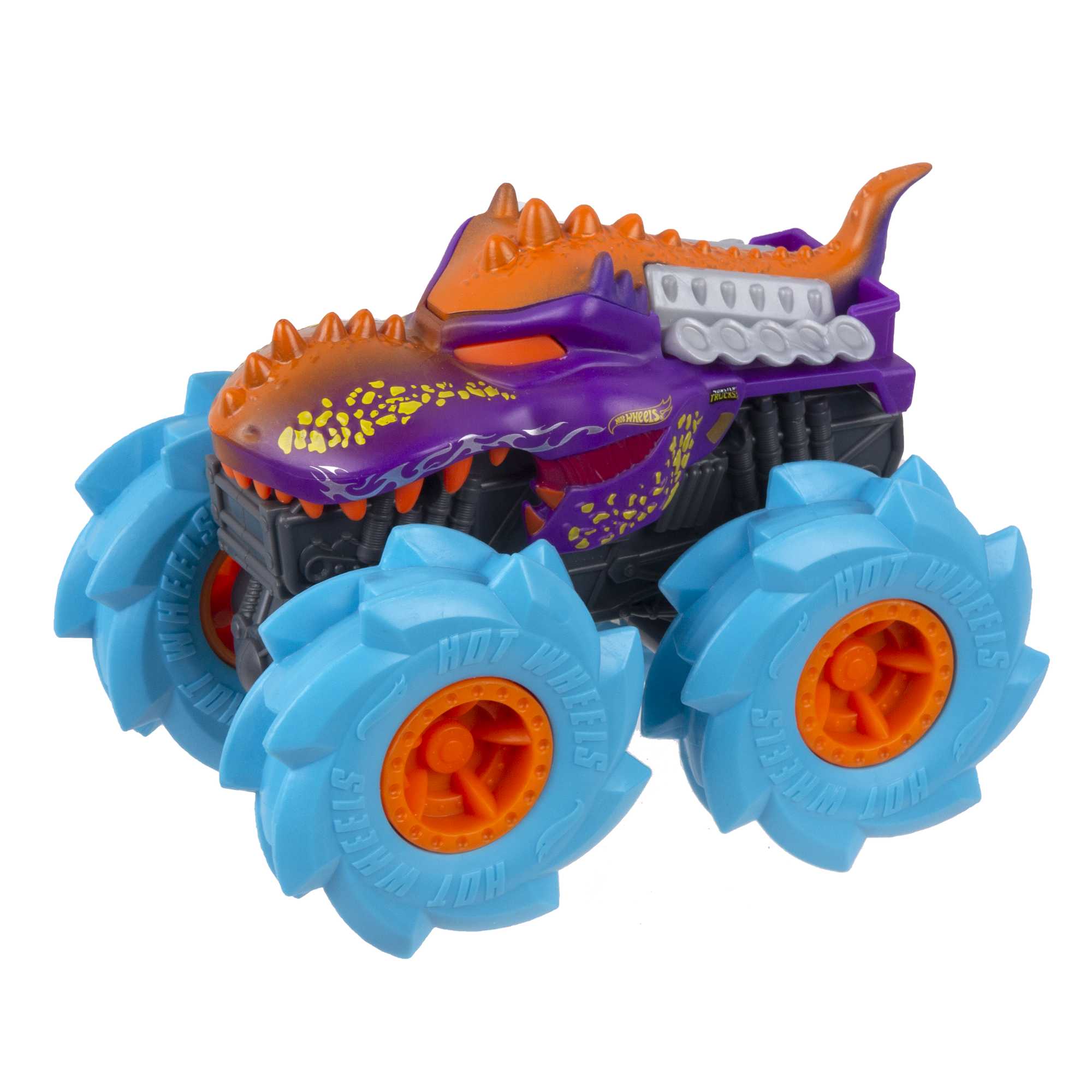 Hot Wheels Monster Trucks Veh��culo de Juguete 1:43 Llantas Todo Terreno Mega-Wrex