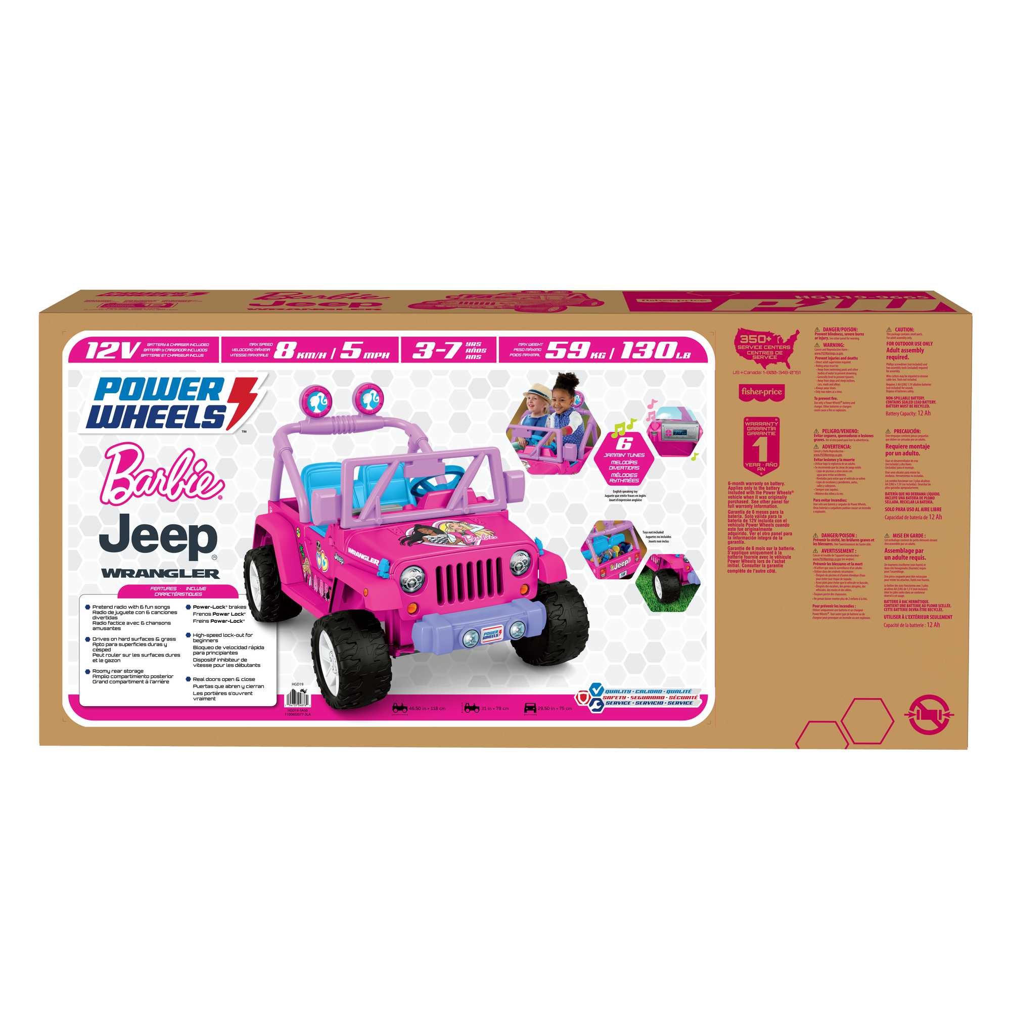 Power Wheels Jeep Wrangler Barbie
