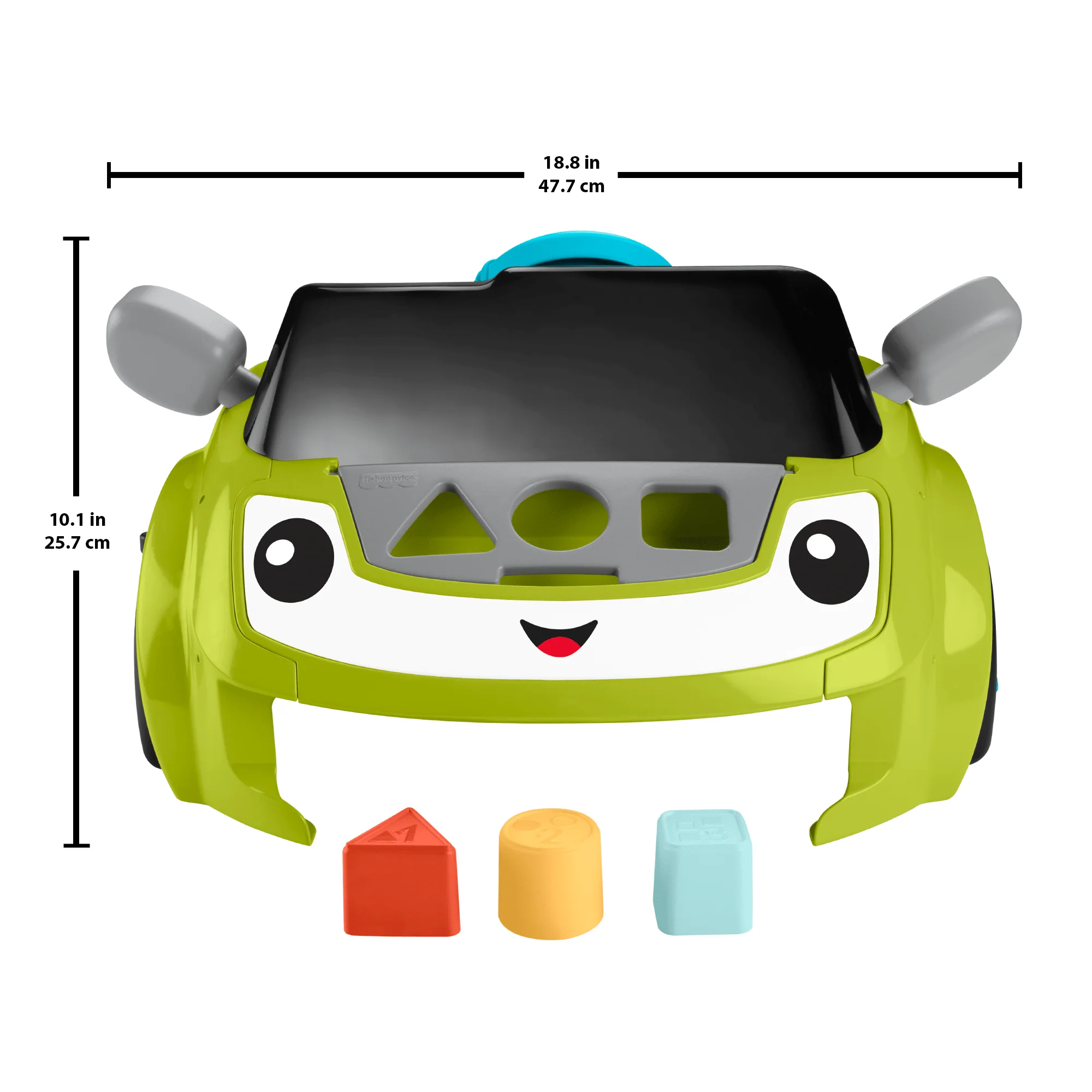 Fisher-Price Laugh & Learn Sit & Steer Driver Activity Center Baby & Toddler Learning Toy, Multilanguage Version