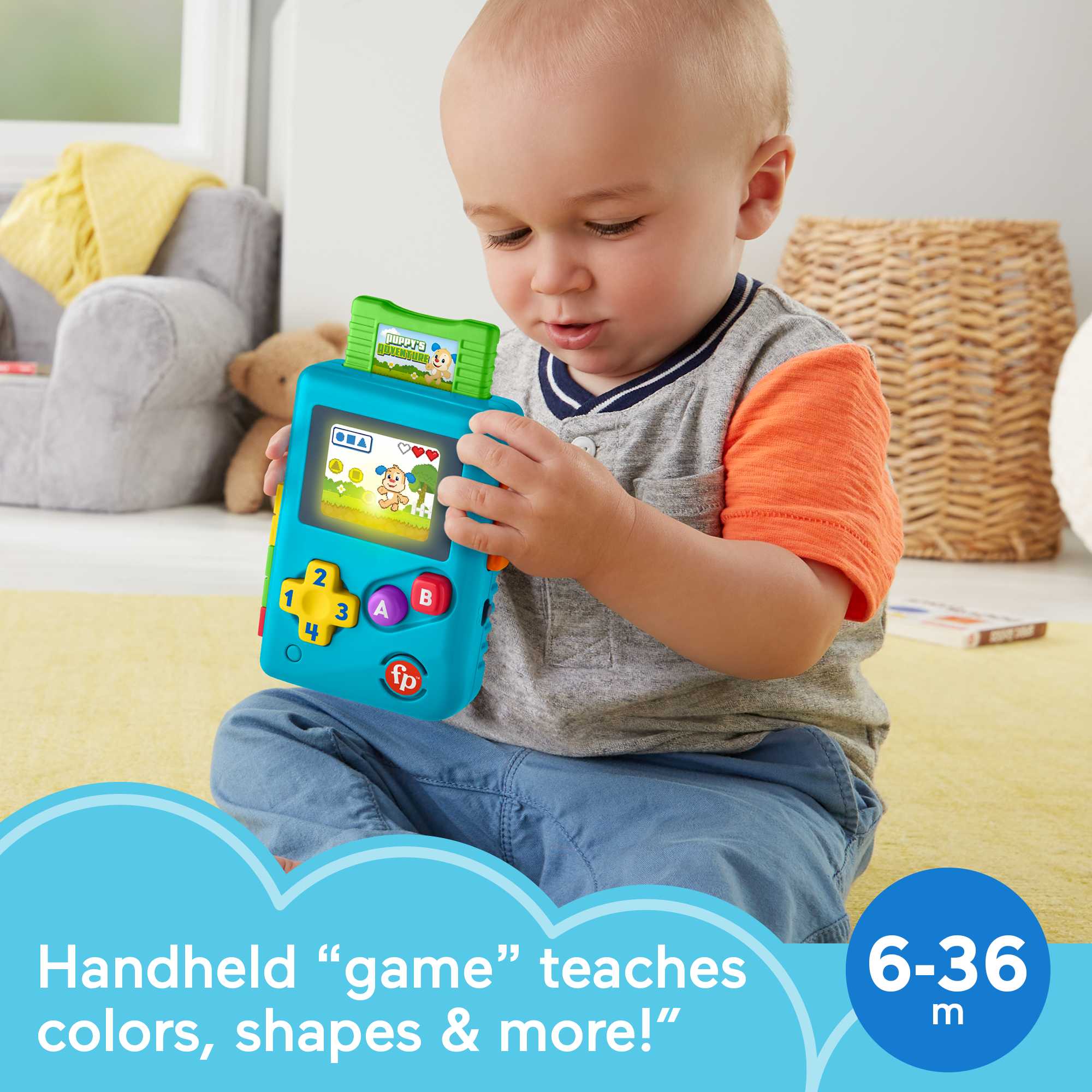 Fisher-Price Laugh & Learn Lil�� Gamer Pretend Video Game Learning Toy For infants & Toddlers