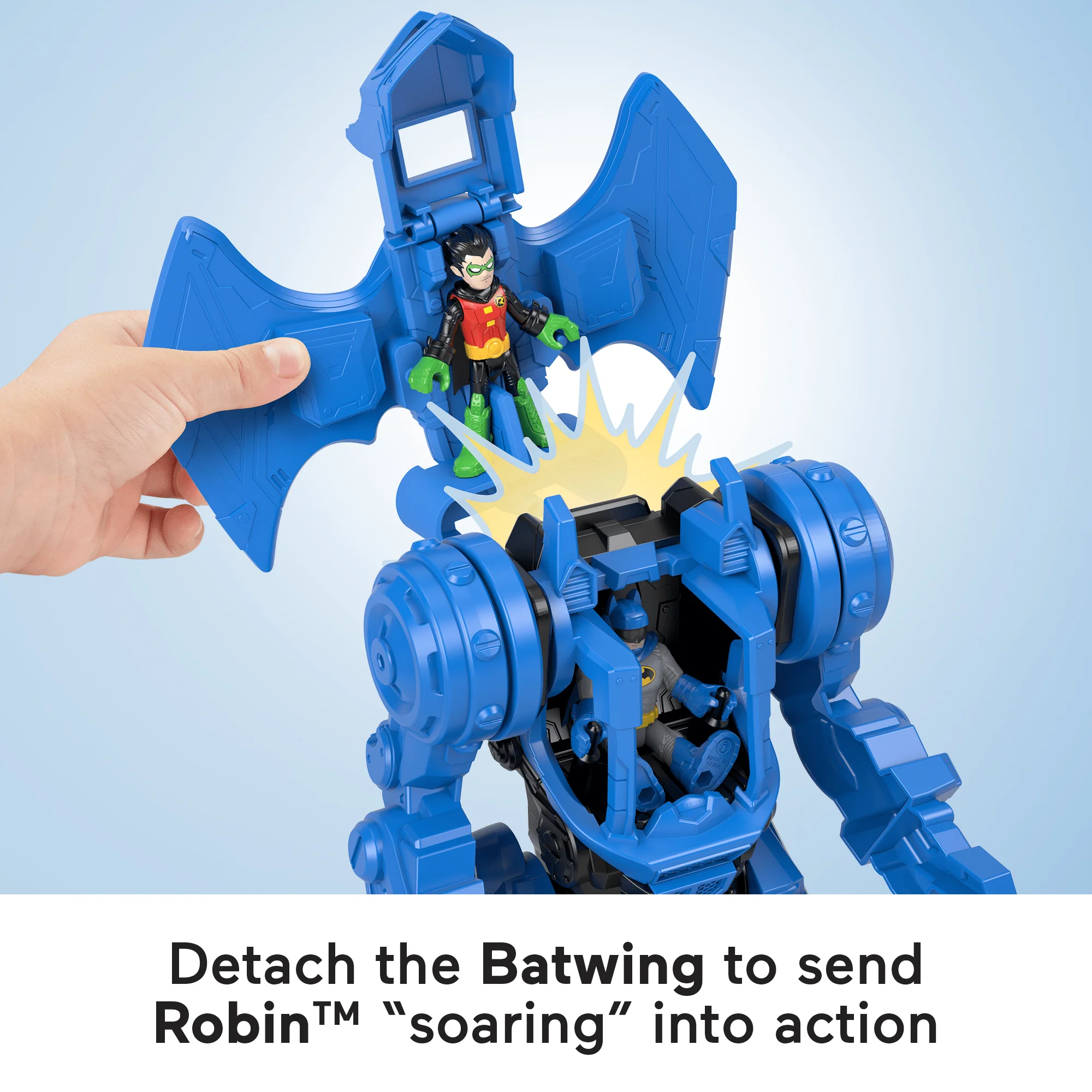 Imaginext DC Super Friends Batman Playset, Robo Command Center With Detachable 10-Inch Robot