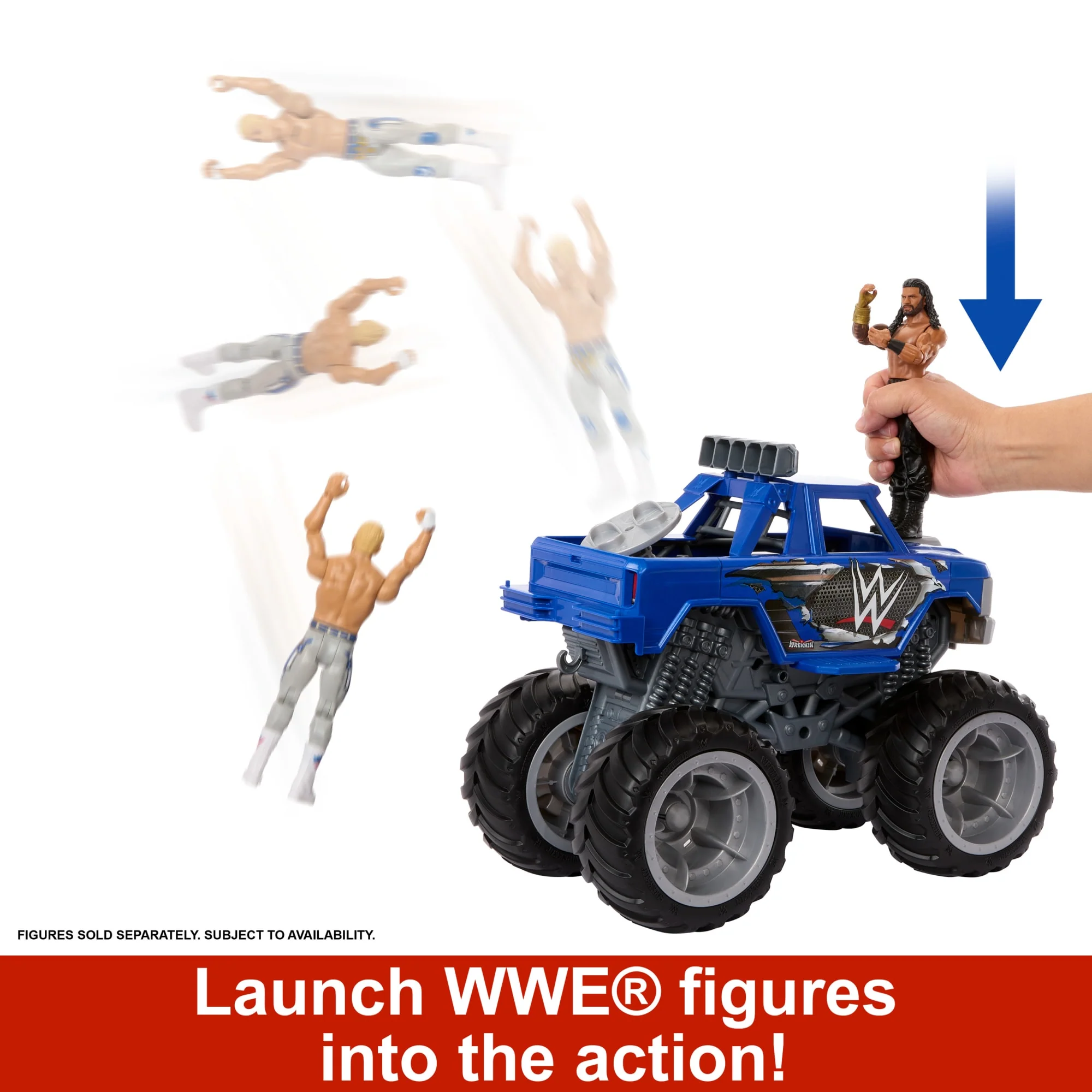 WWE Vehicle Wrekkin Slam Crusher Monster Truck