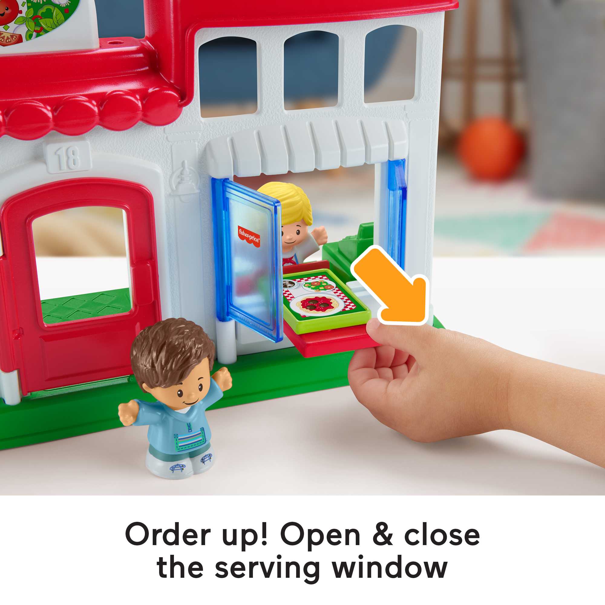 Little People We Deliver Pizza Place Toddler Playset