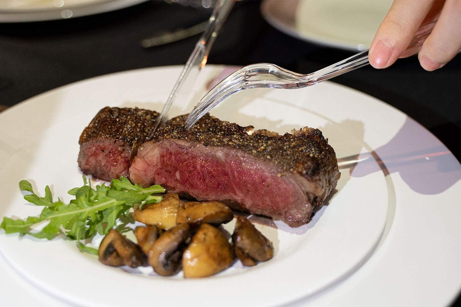 POSATE Clear Knives, Heavy-Duty Crystal (100 Knives)