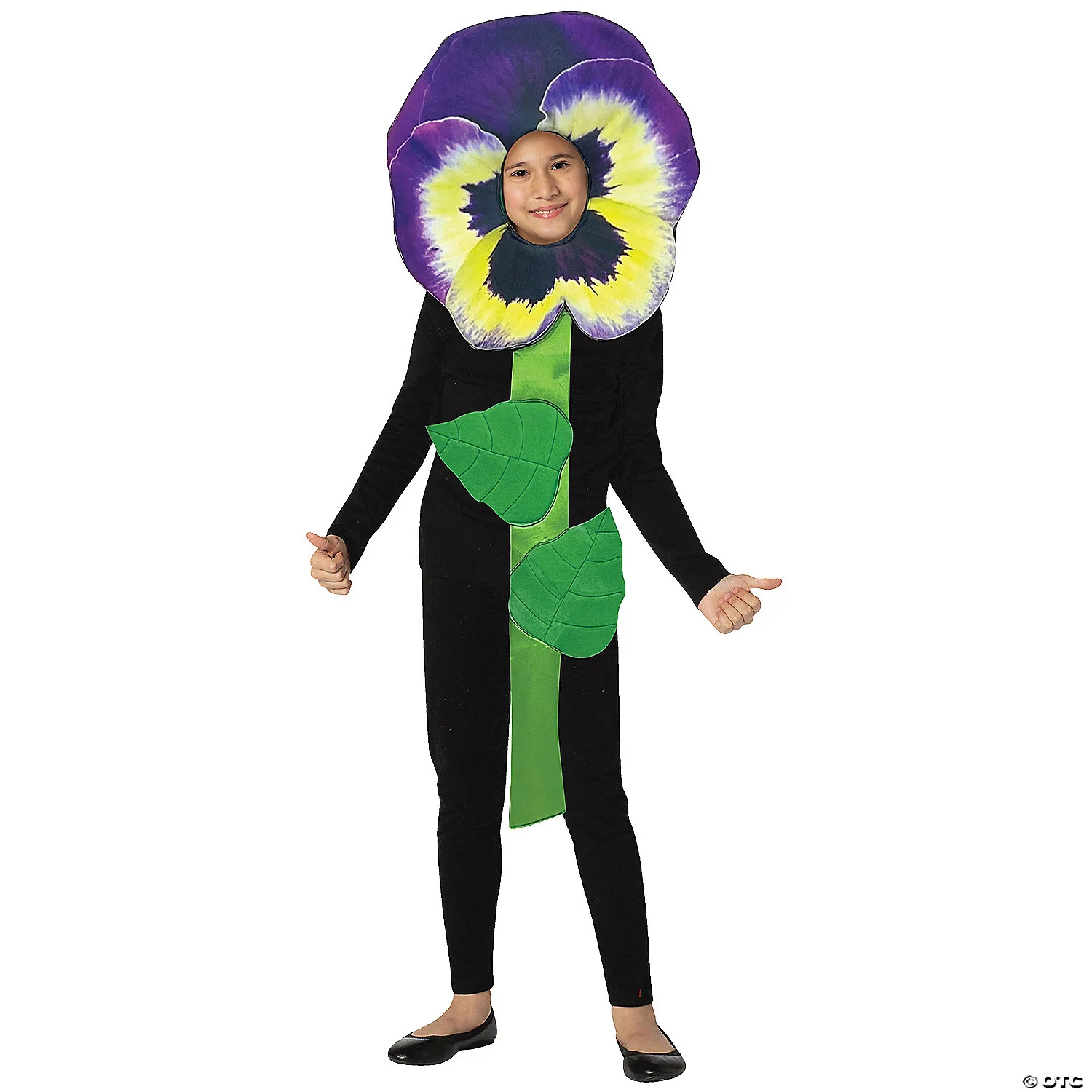 Purple Pansy Flower Child Costume