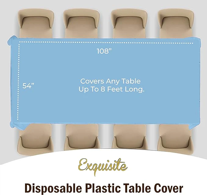 Premium Light Blue Table Cover