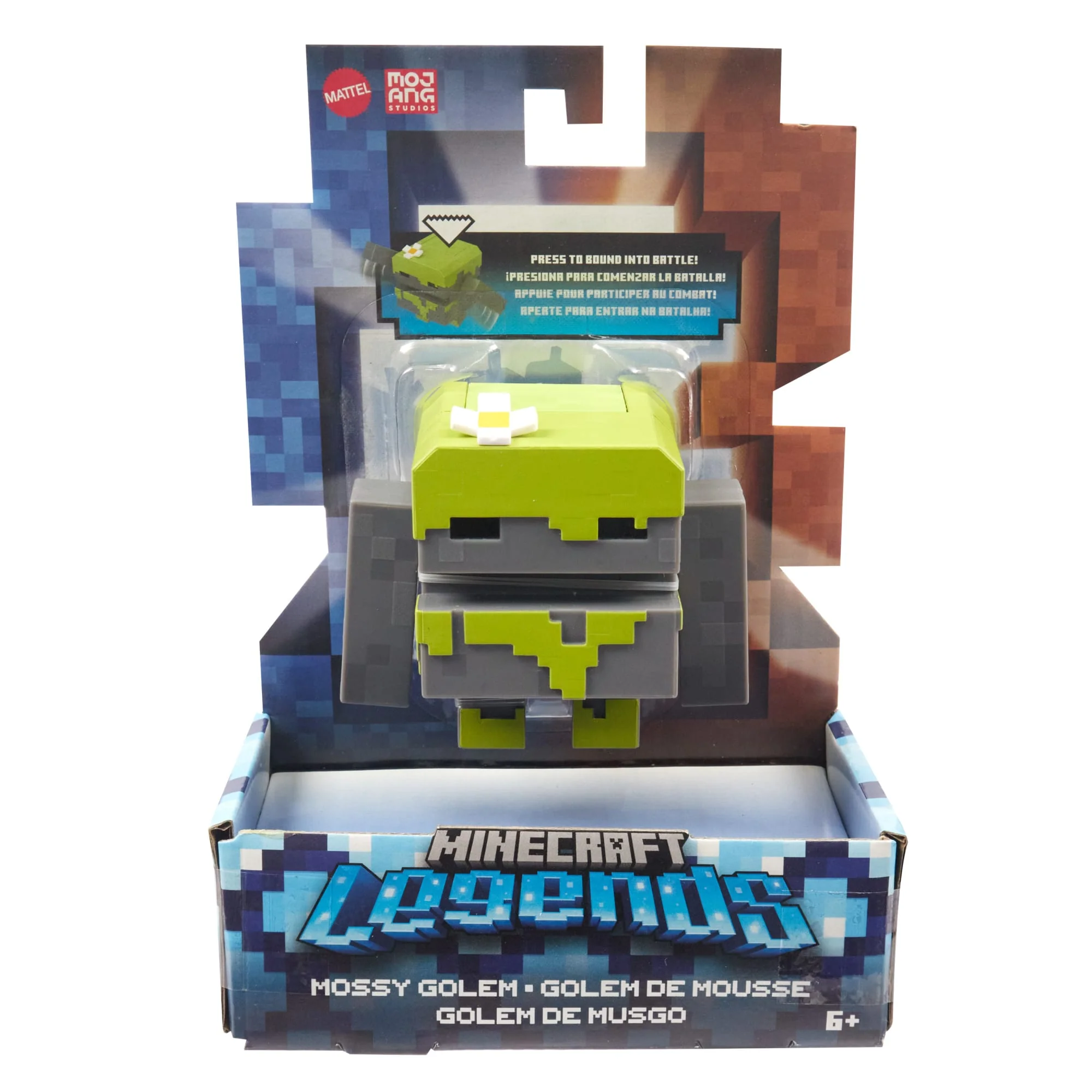 Minecraft Legends 3.25-inch Action Figures With Attack Action And Accessory, Collectible Toys